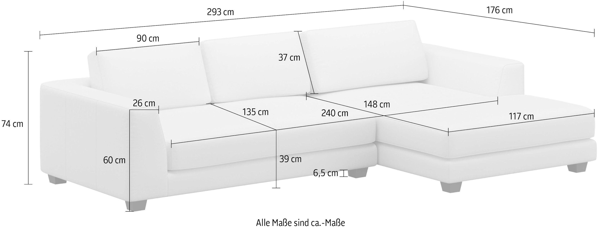 machalke® Ecksofa »atoll, L-Form«