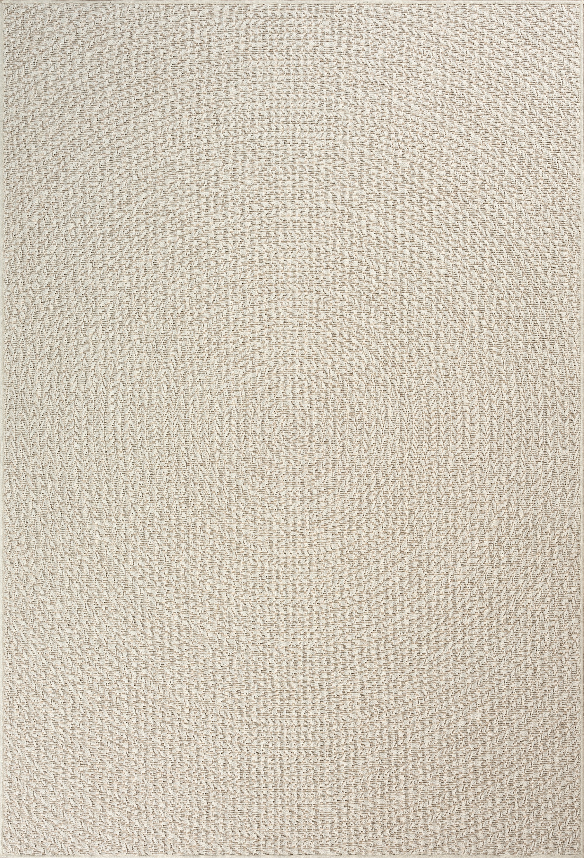 merinos Teppich "Kenzy 5" rund 10 mm Höhe robuster In- und Outdoor Teppich im natürlichen Jute-Look, wetterfest