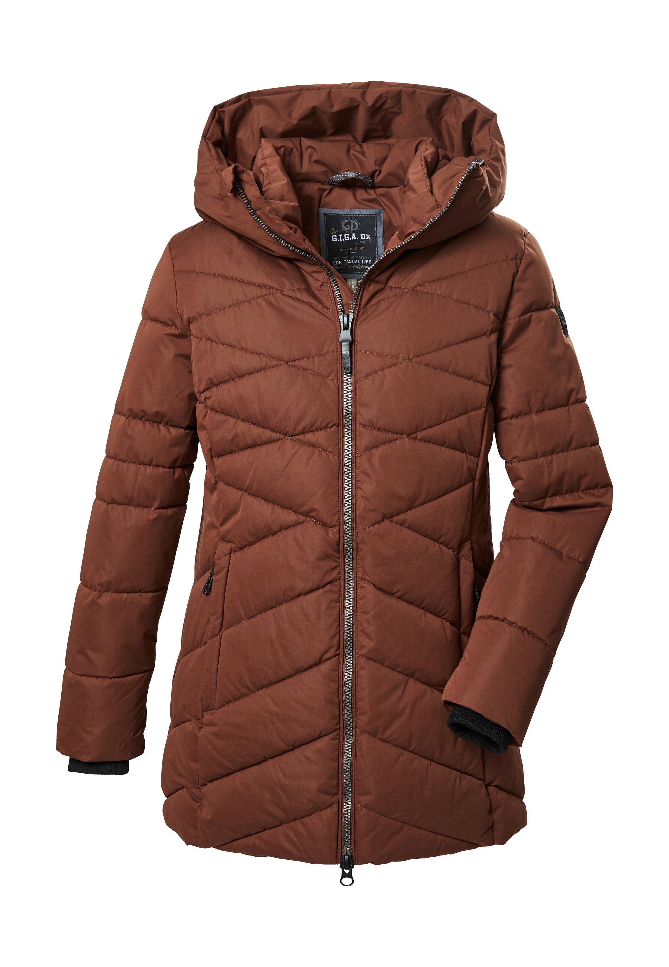 G.I.G.A. DX by killtec Steppjacke »GW 16 WMN QLTD JCKT« Modische, wasserabweisende Damenjacke mit Kapuze, recyceltes Material