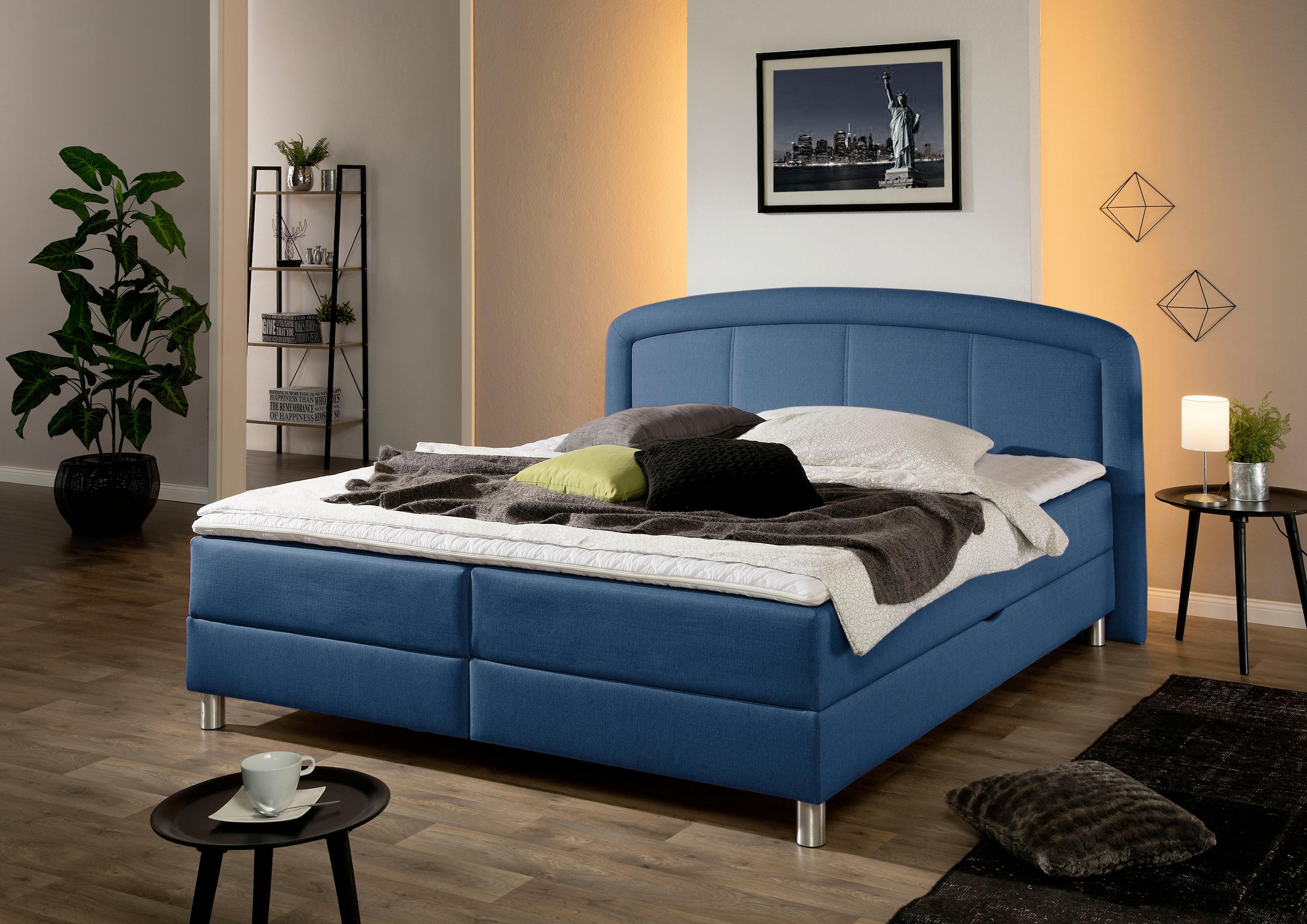 Maintal Polsterbett "Lucas" mit Bettkasten, in 4 Breiten und wahlweise 2 Matratzenarten