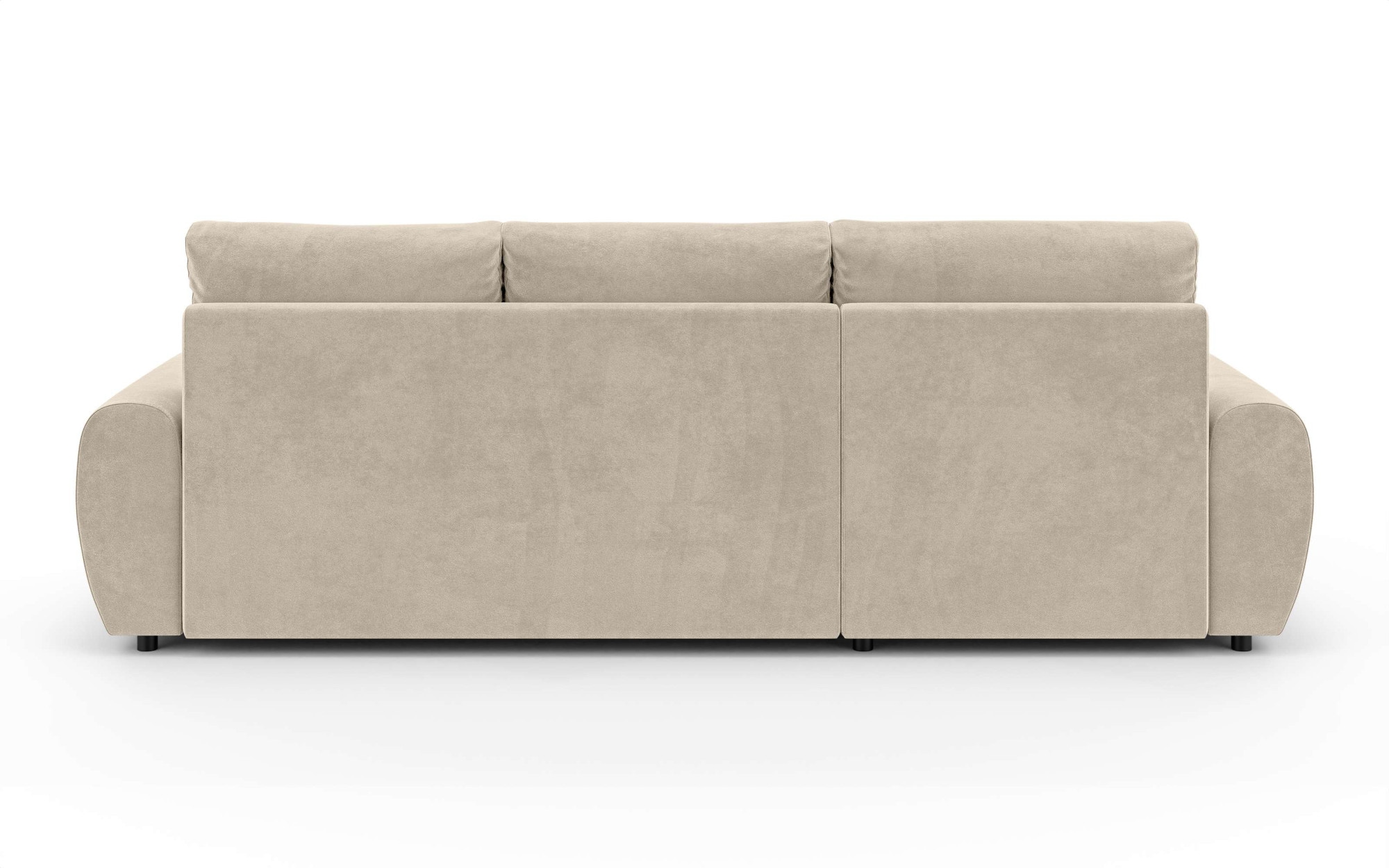 INOSIGN Ecksofa »HAVERHILL Schlafsofa mit Bettkasten, Masse B/H/T: 237/89/166 cm«, L-Form mit Recamiere links oder rechts bestellbar, Wellenunterfederung