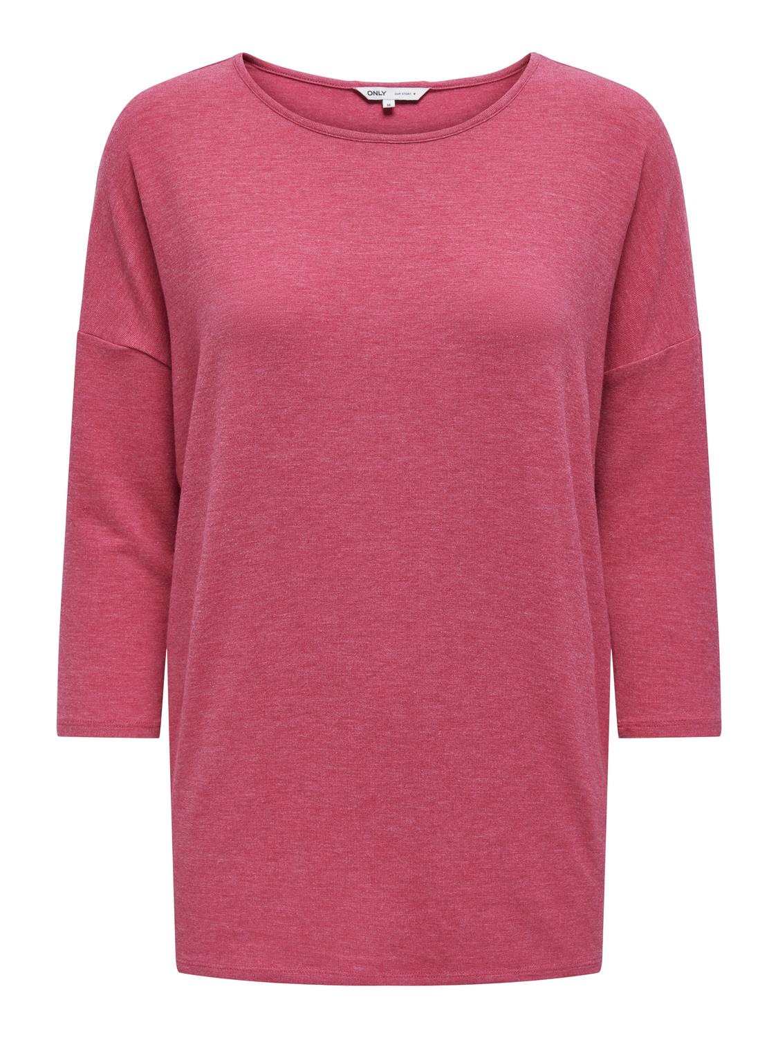 ONLY 3/4-Arm-Shirt »ONLGLAMOUR 3/4 TOP JRS NOOS« in lässiger Oversize-Form