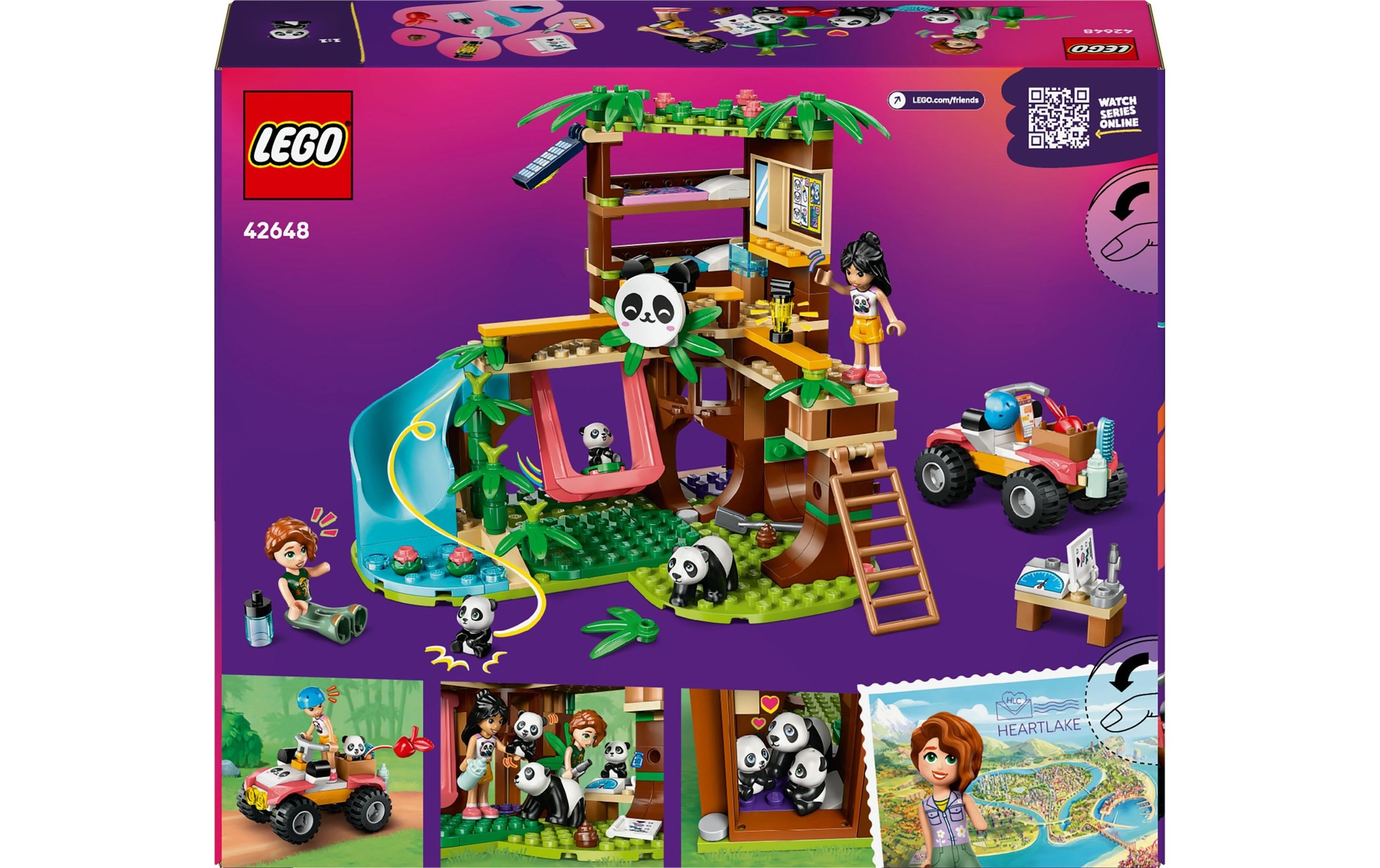 LEGO® Spielbausteine »Friends Panda-Pflegestation 42648«, (243 St.)