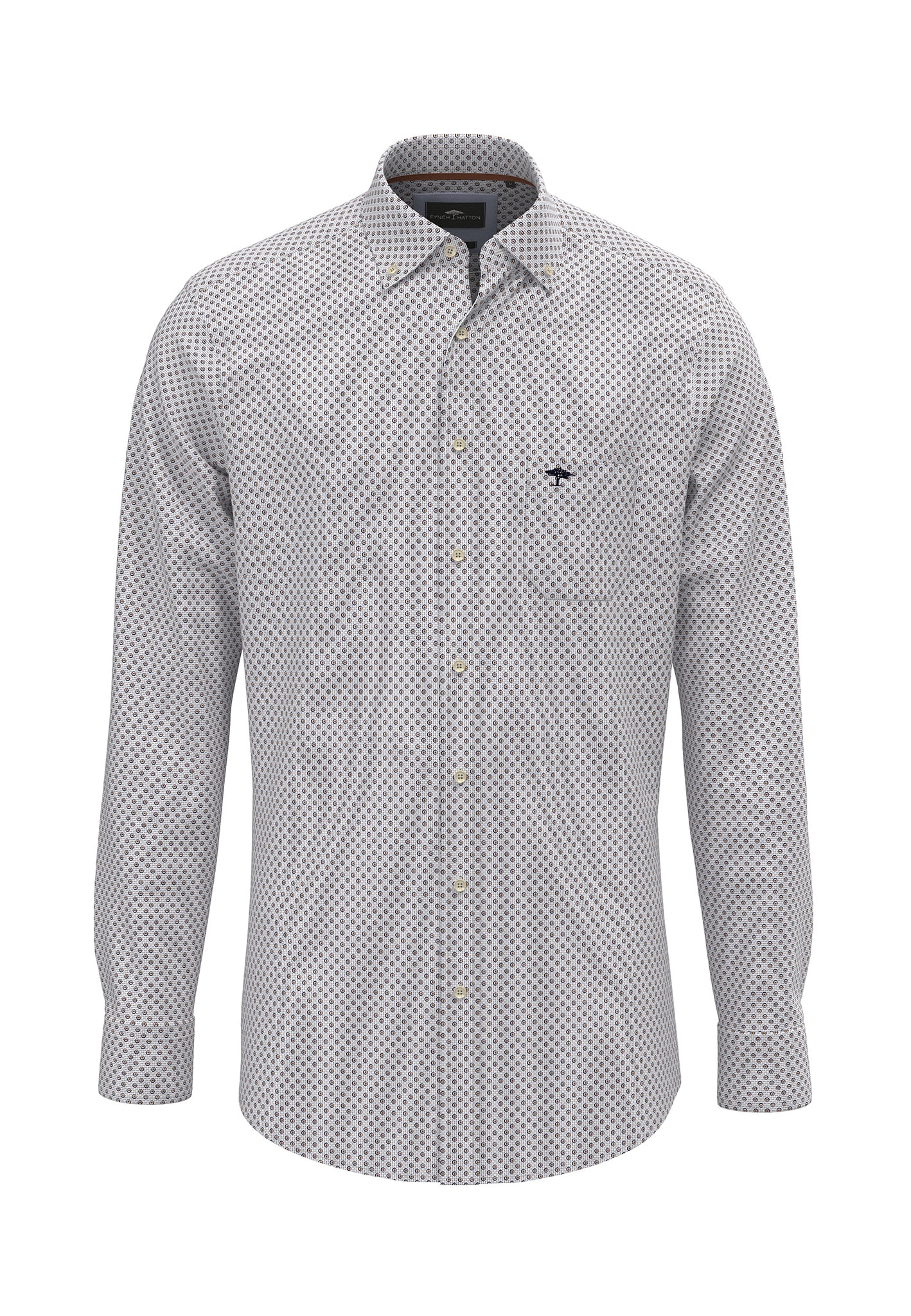 FYNCH-HATTON Langarmhemd mit elegantem Muster