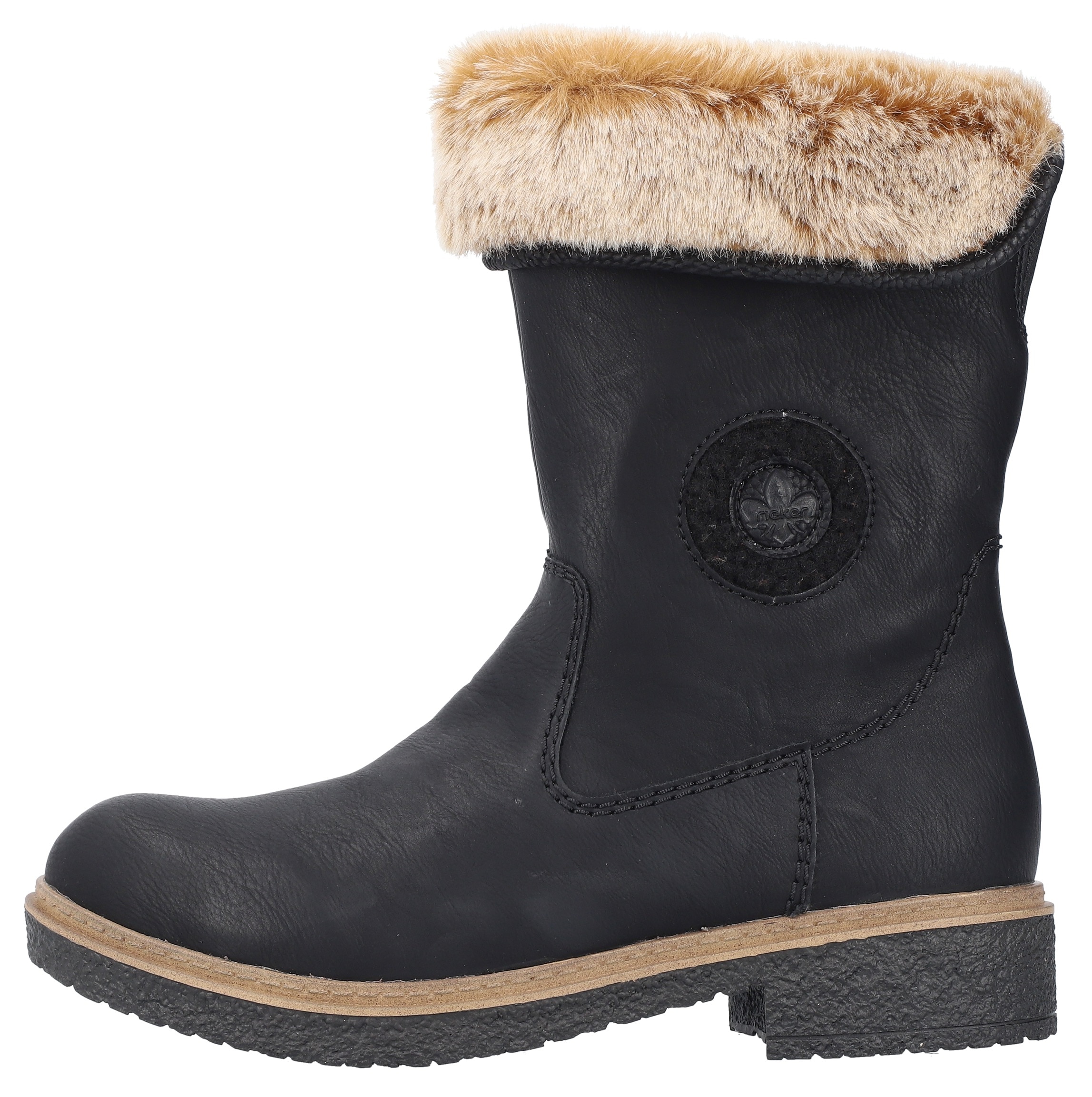Rieker Winterstiefelette, Winterboots, Warmfutter, Blockabsatz, mit Innenreissverschluss