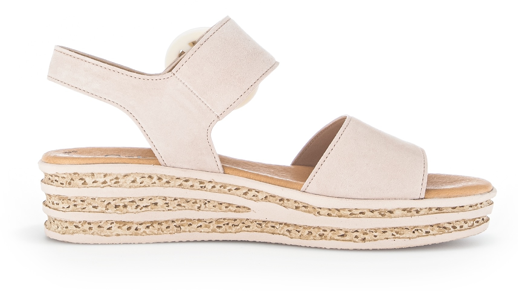 Gabor Keilsandalette, Keilabsatz, Sommerschuh, Sandale mit trendigem Zierschnalle