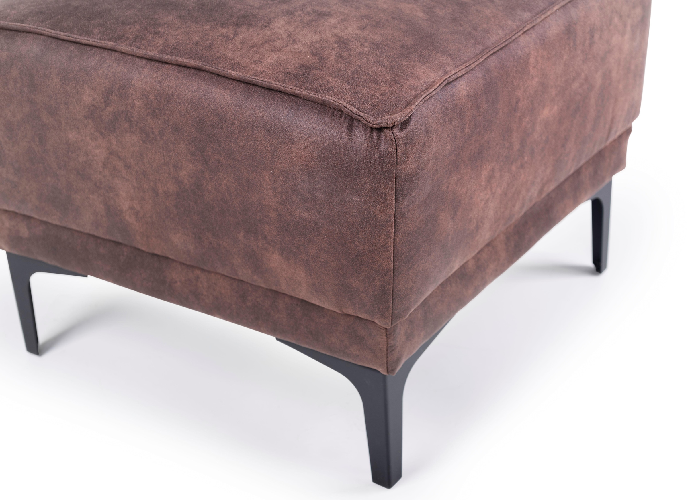 Places of Style Polsterhocker »Oland«, passend zur Serie OLAND, Skandi-Design, Metallfüsse