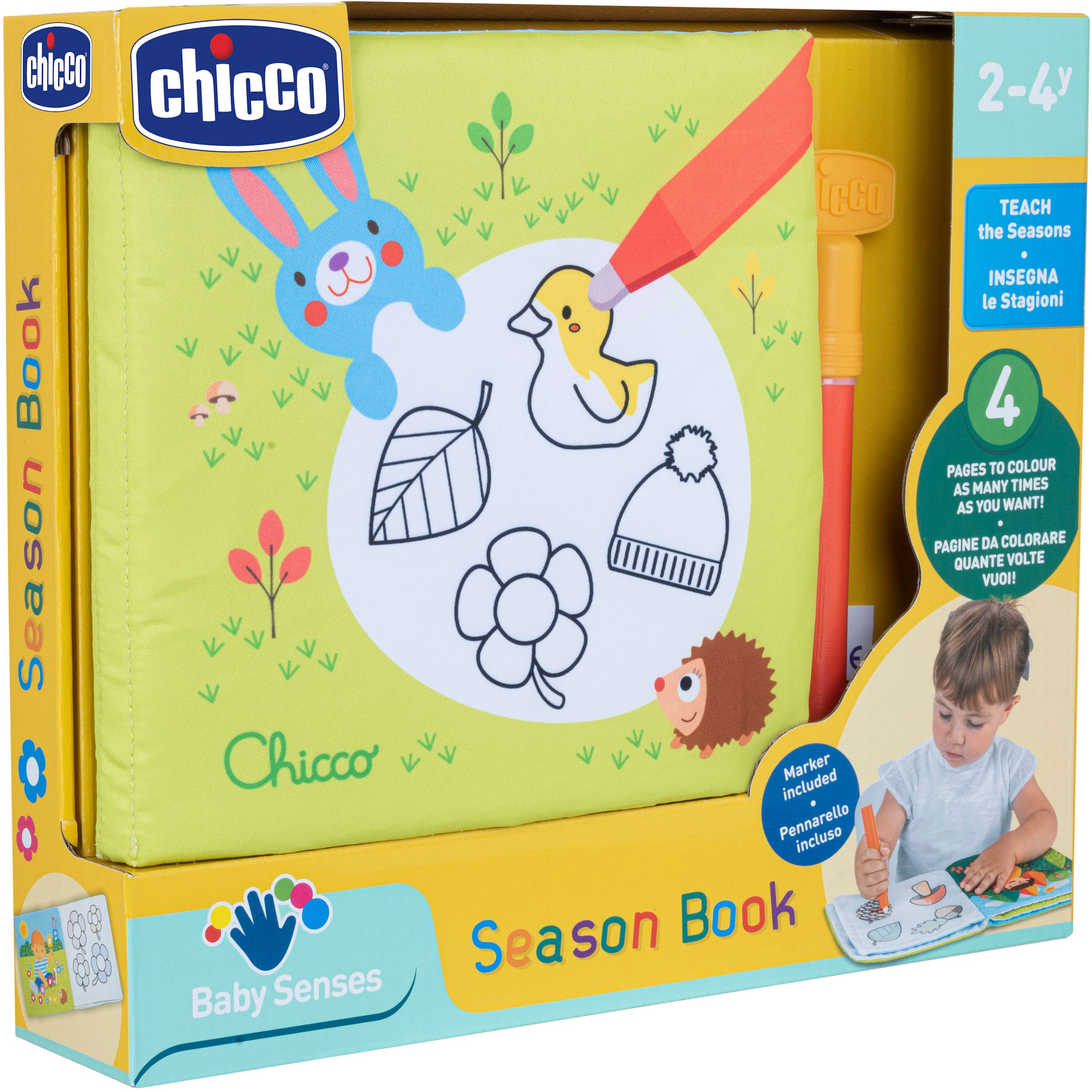 Chicco Kreativset »Bemalbares Buch - Jahreszeiten«