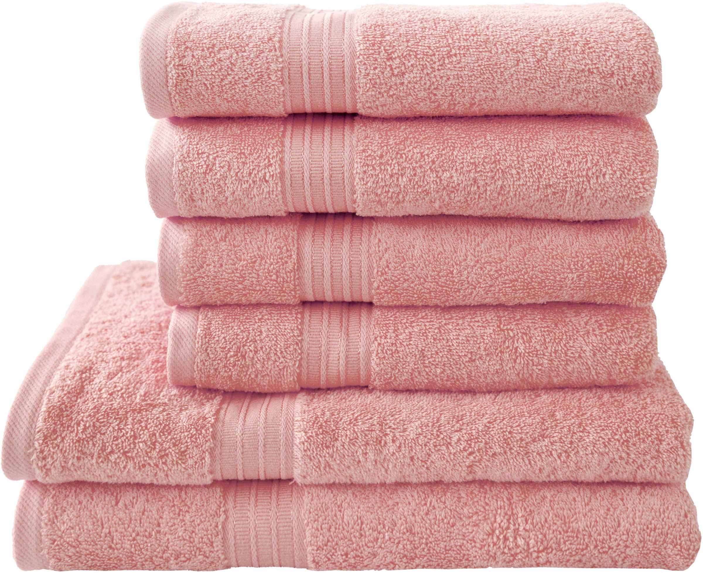 Dyckhoff Handtuch Set »Siena«, Set, 6 tlg., Walkfrottier, in tollen Unifarben