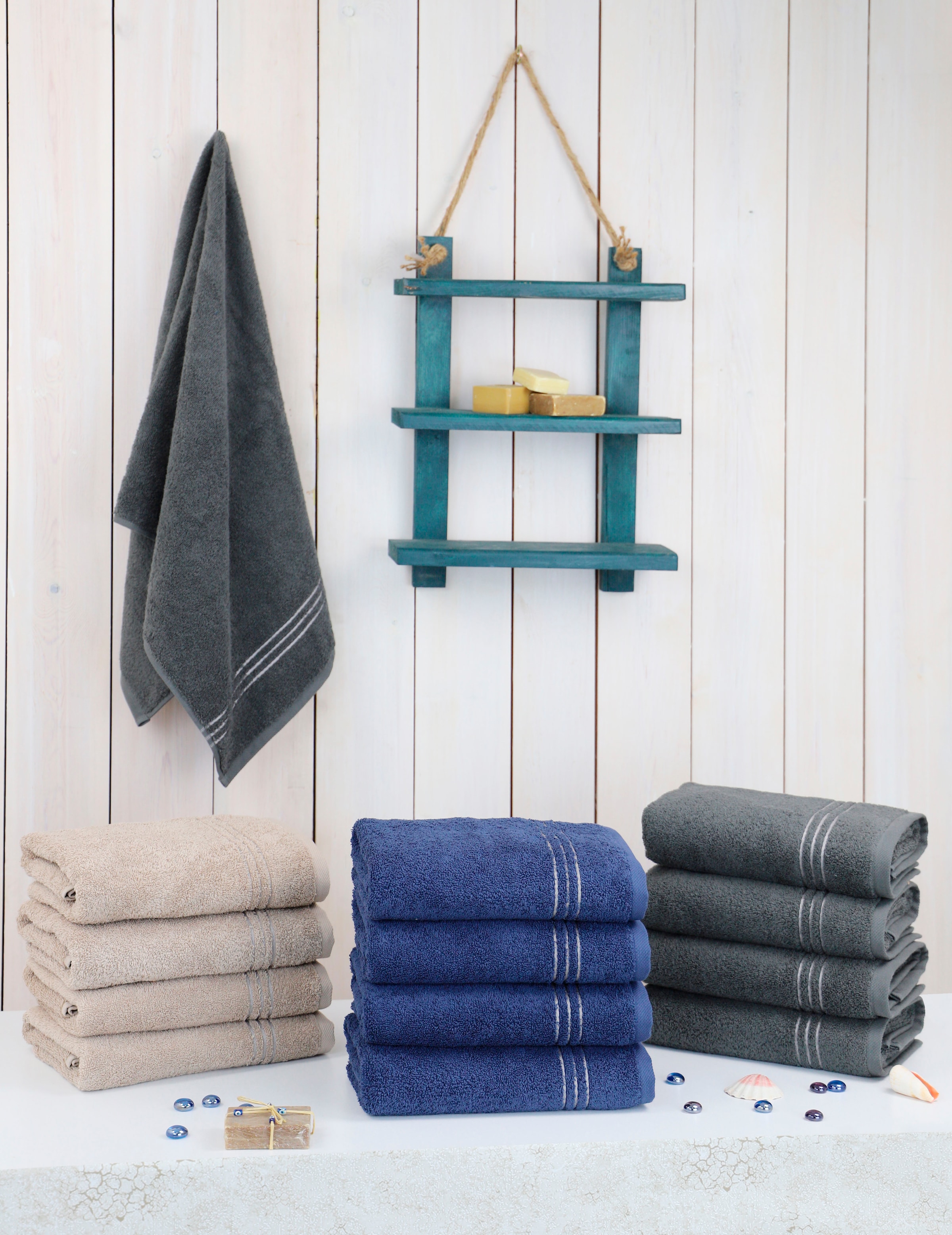 my home Handtuch Set, | 4 Frottee Jelmoli-Versand shoppen online tlg