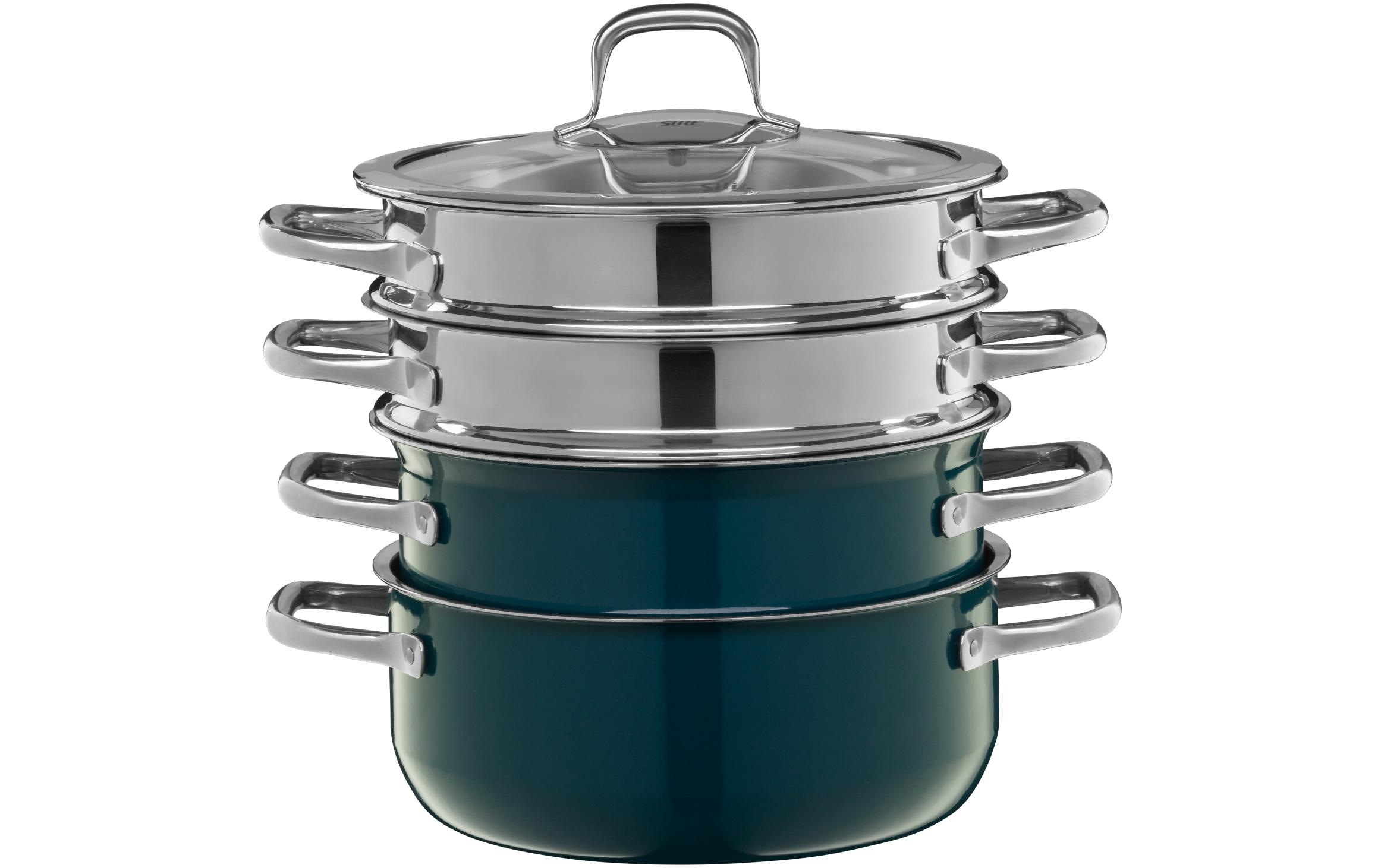 Silit Topf-Set »Compact 22 cm, Petrol«, Keramik-Silargan®