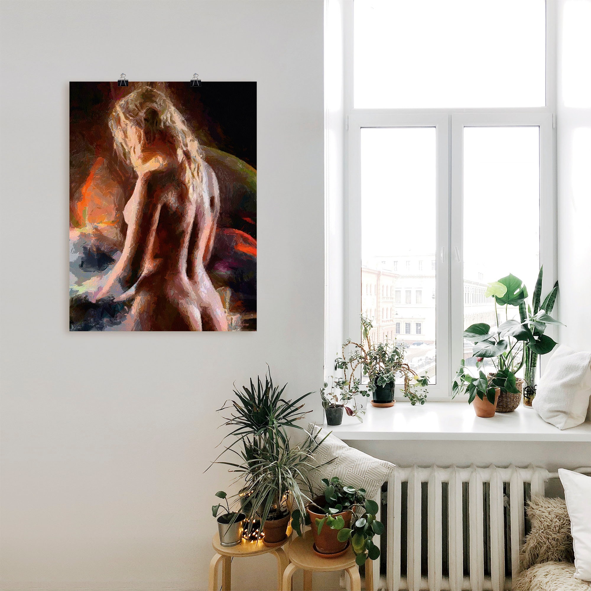 Artland Poster »Nackt von hinten«, Erotische Bilder, (1 St.), als Alubild, Leinwandbild, Wandaufkleber oder Poster in versch. Grössen