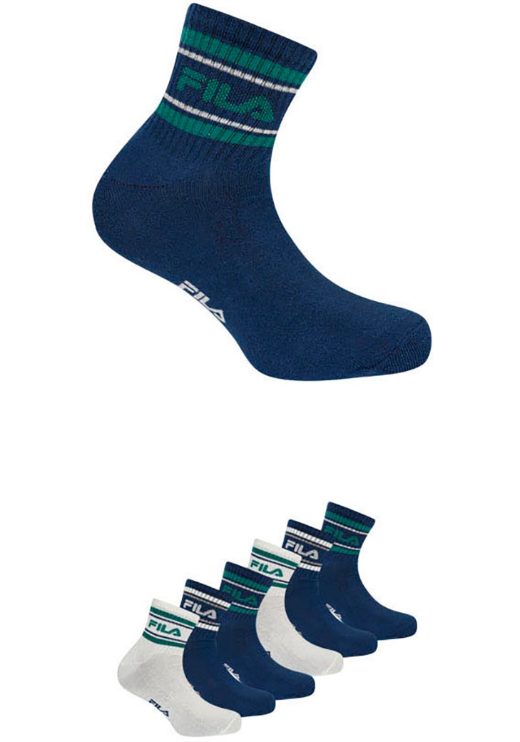 Fila Freizeitsocken »MAN LIFESTYLE QUARTER SOCKS« 6 Stk. tlg. mit auffälligem Logoschriftzug