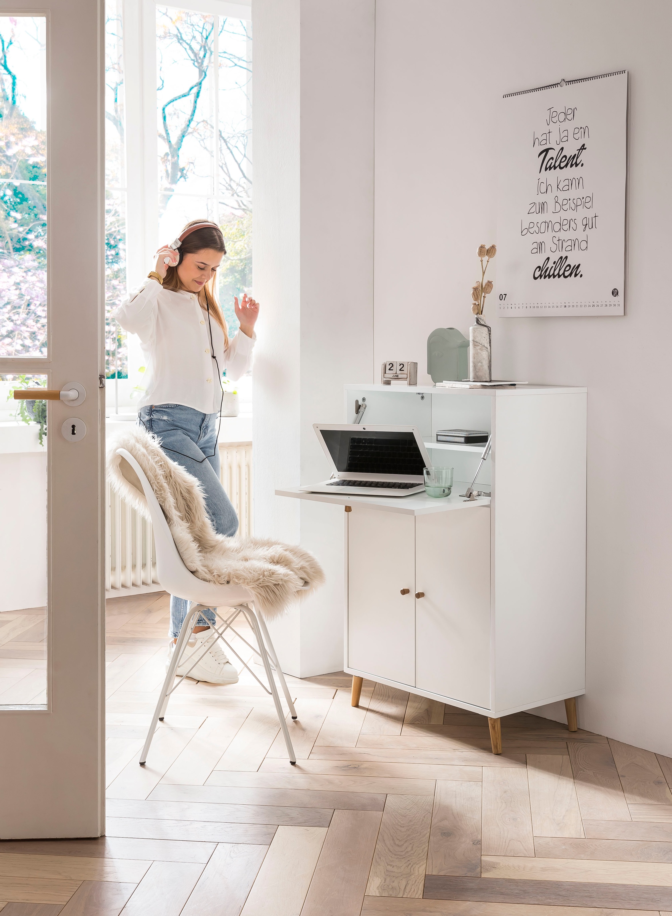 Schildmeyer Schreibtisch "Serie 500, Sekretär, Made in Germany, B: 65 cm" Solide Verarbeitung - Dieses Produkt ist in Deutschland gefertigt