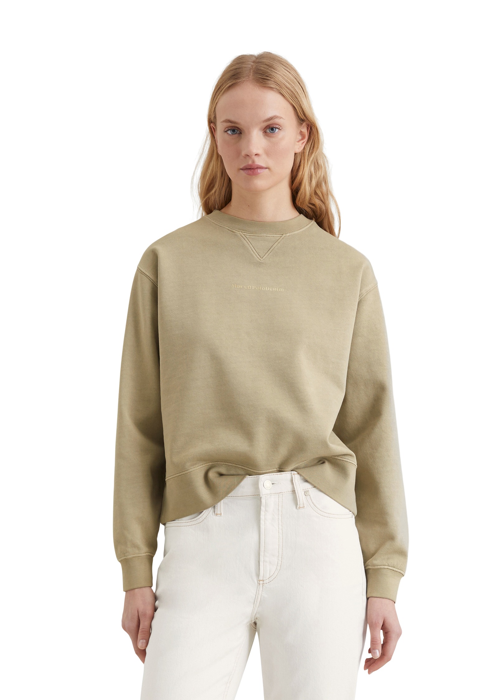 Marc O'Polo DENIM Sweatshirt, Das Logo hinten ist plakativ, prägnant und mit Statementcharakter