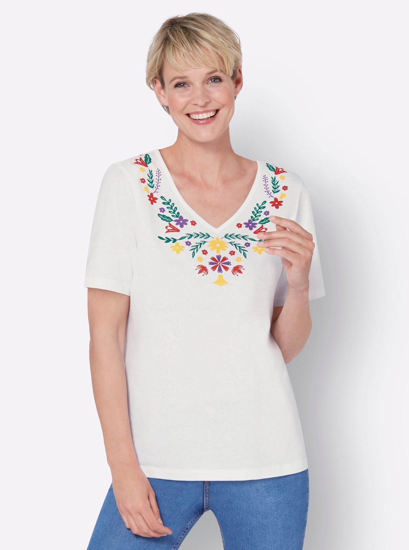 Classic Basics V-Shirt »Kurzarm-Shirt« 1 Stk.
