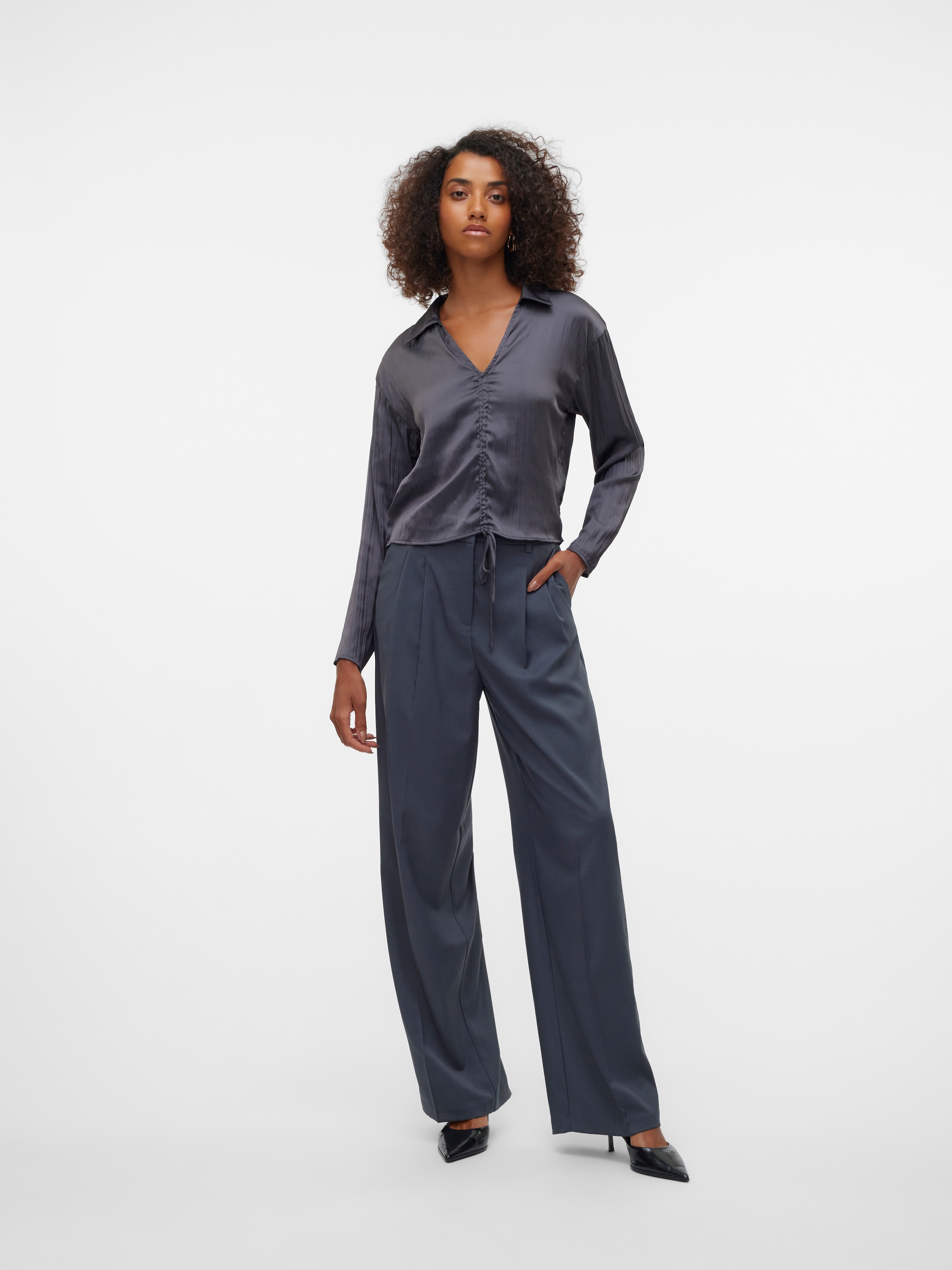 Vero Moda Anzughose »VMRITA MW WIDE DAD PANT NOOS«