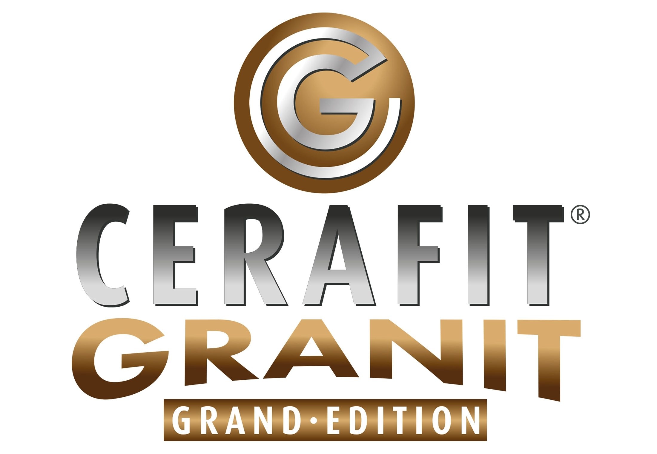 Genius Pfannen-Set »Cerafit® Granit-Grand-Edition«, Edelstahl, (Set, 7 tlg., je 1 Pfanne Ø 20/24/28 cm, H: 5,3/6,2/5 cm, - 0,9/1,6/2,6 l), Abnehmbarer Griff, Aluminium, Keramikbeschichtung, Induktion