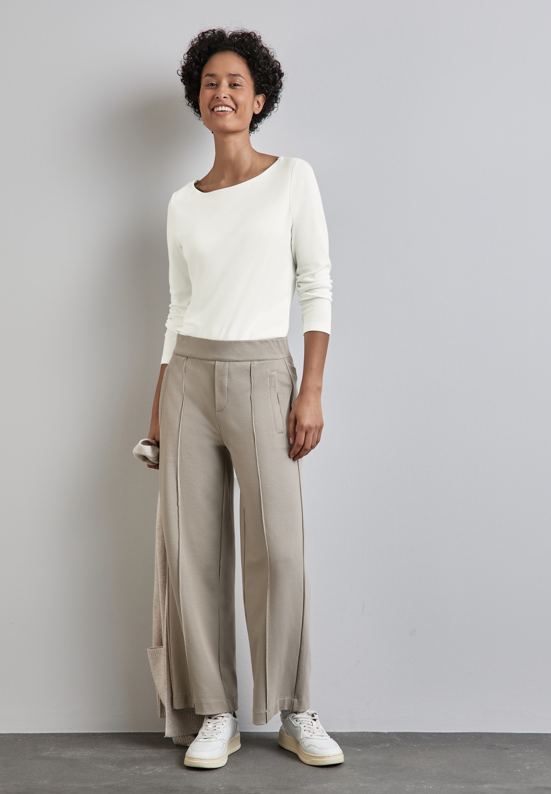 STREET ONE Langarmshirt »Style Lanea«, mit U-Boot Ausschnitt