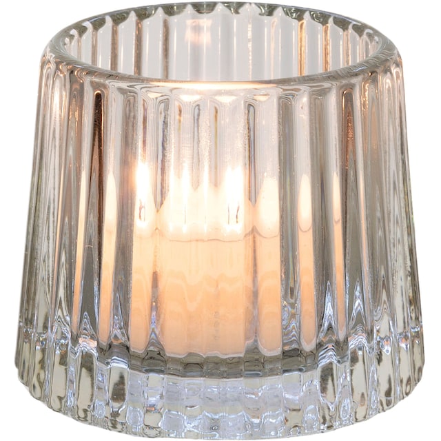 Home affaire Teelichthalter »Kerzenhalter Lunery«, (Set, 5 St.), aus  hochwertigem Glas online kaufen | Jelmoli-Versand