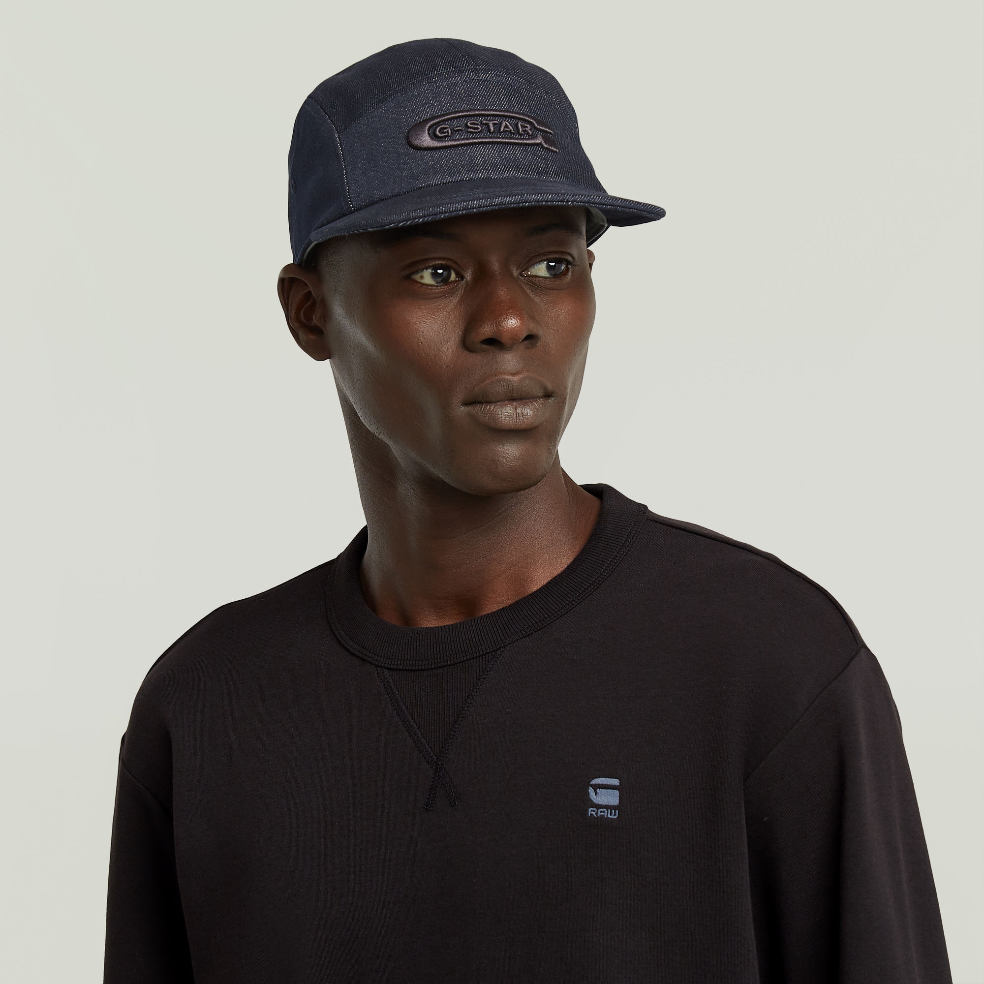 G-STAR Longsleeve »Nifous R«, mit geripptem Einsatz vorne