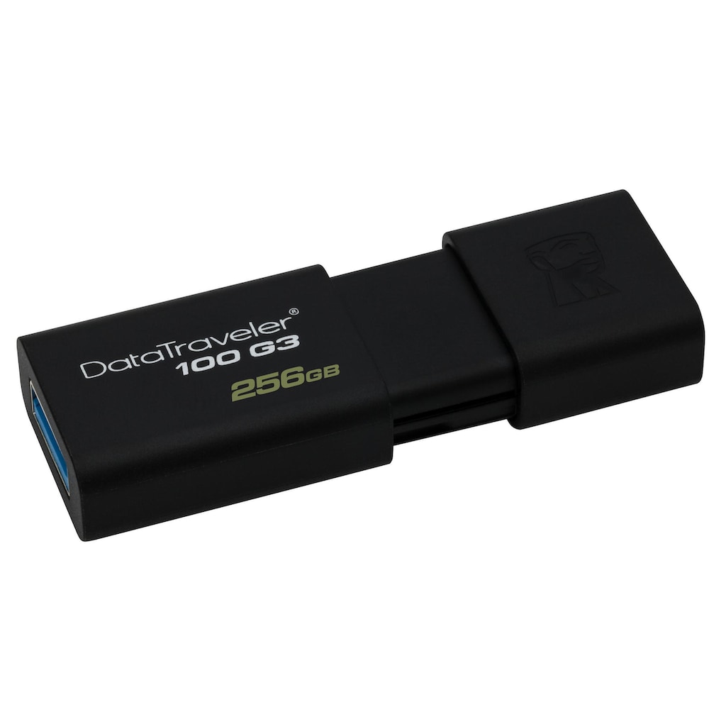 Kingston USB-Stick »DataTraveler 100 G3 USB 3,0 256 GB«, (Lesegeschwindigkeit 130 MB/s)