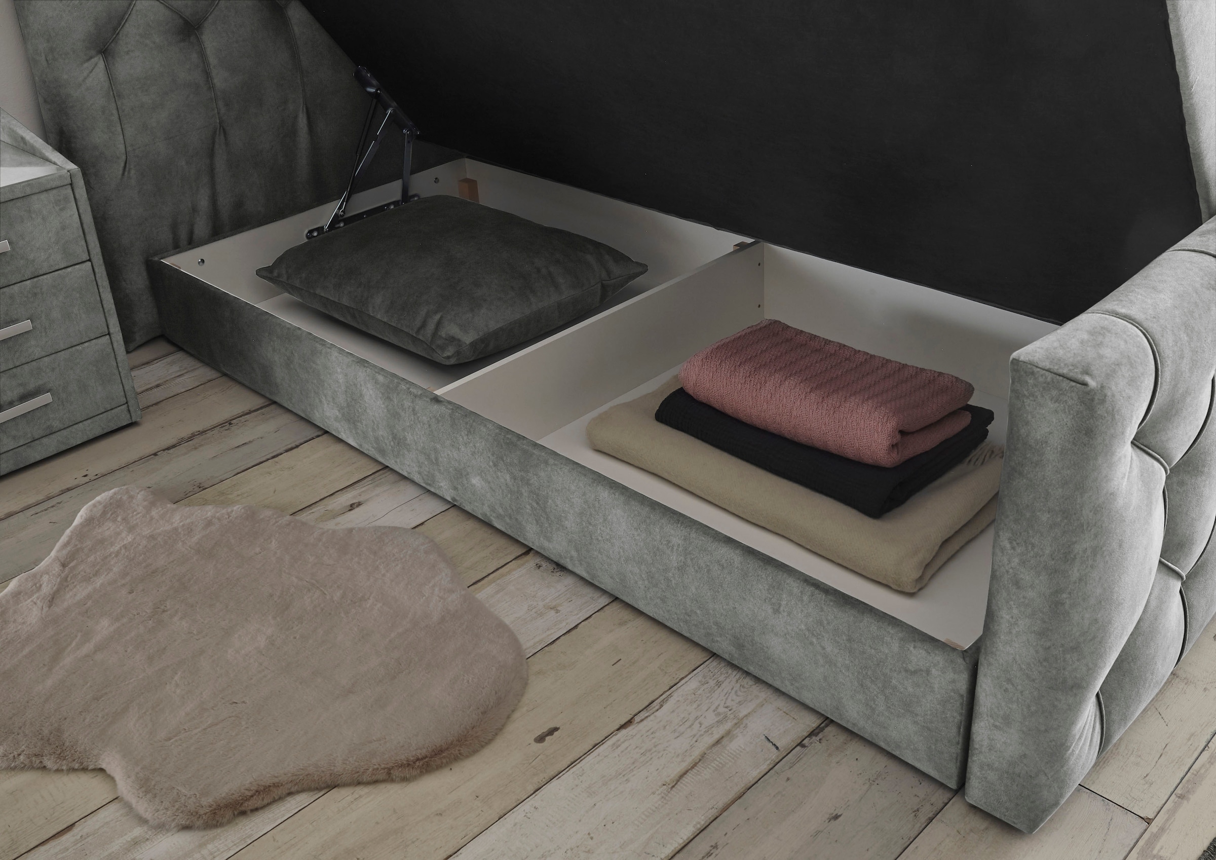 ED EXCITING DESIGN Boxspringbett Cashfield, inkl. einem Topper mit Klimaband und zwei Bettkästen (74)