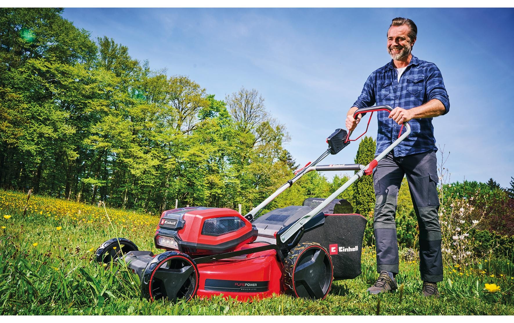 Einhell Akkurasenmäher »GP-CM 36/52 S Li BL Kit, 4 x 5.2Ah«