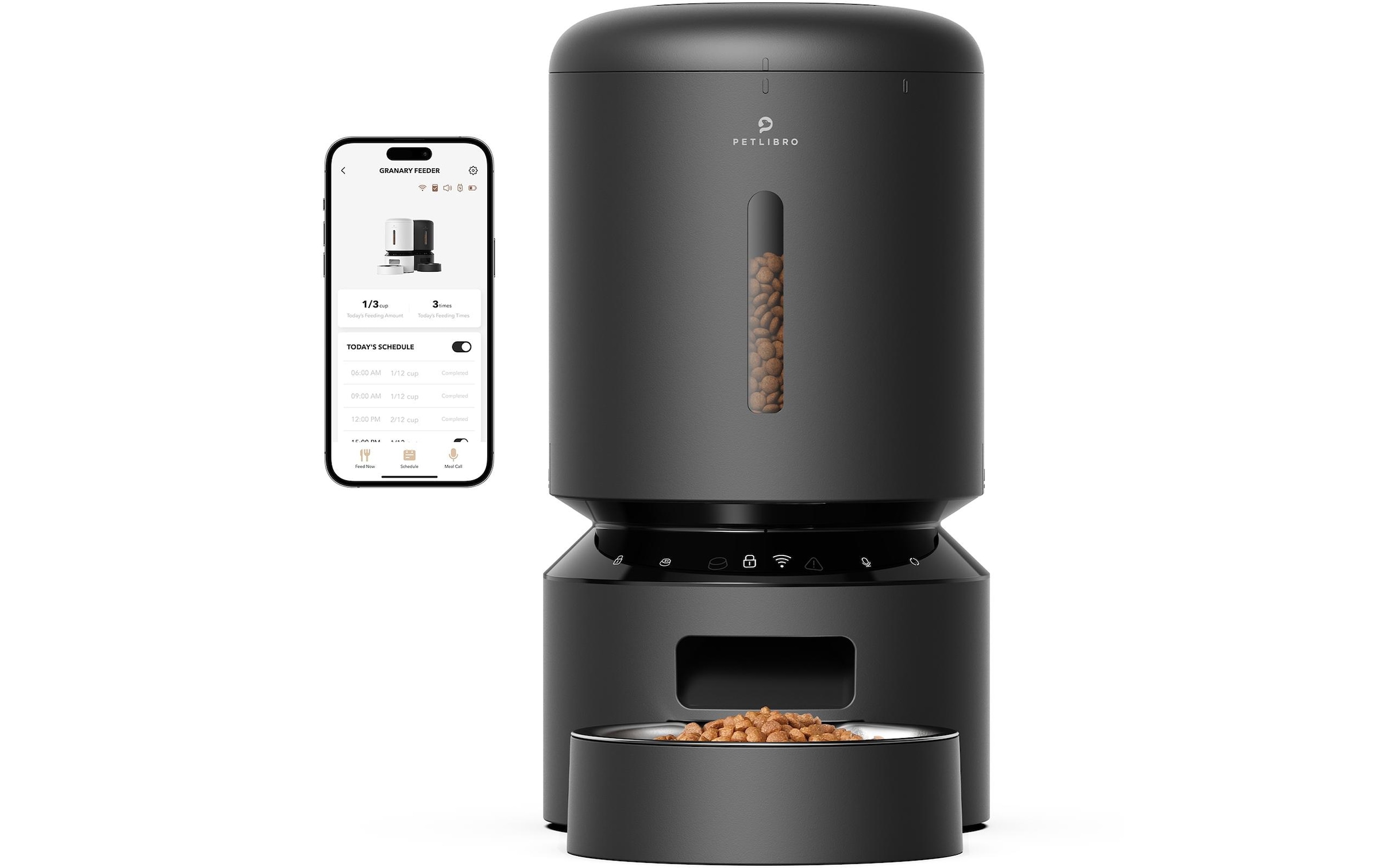 Futterautomat »Petlibro Granary Wifi Feeder, 5 l, Schwarz«