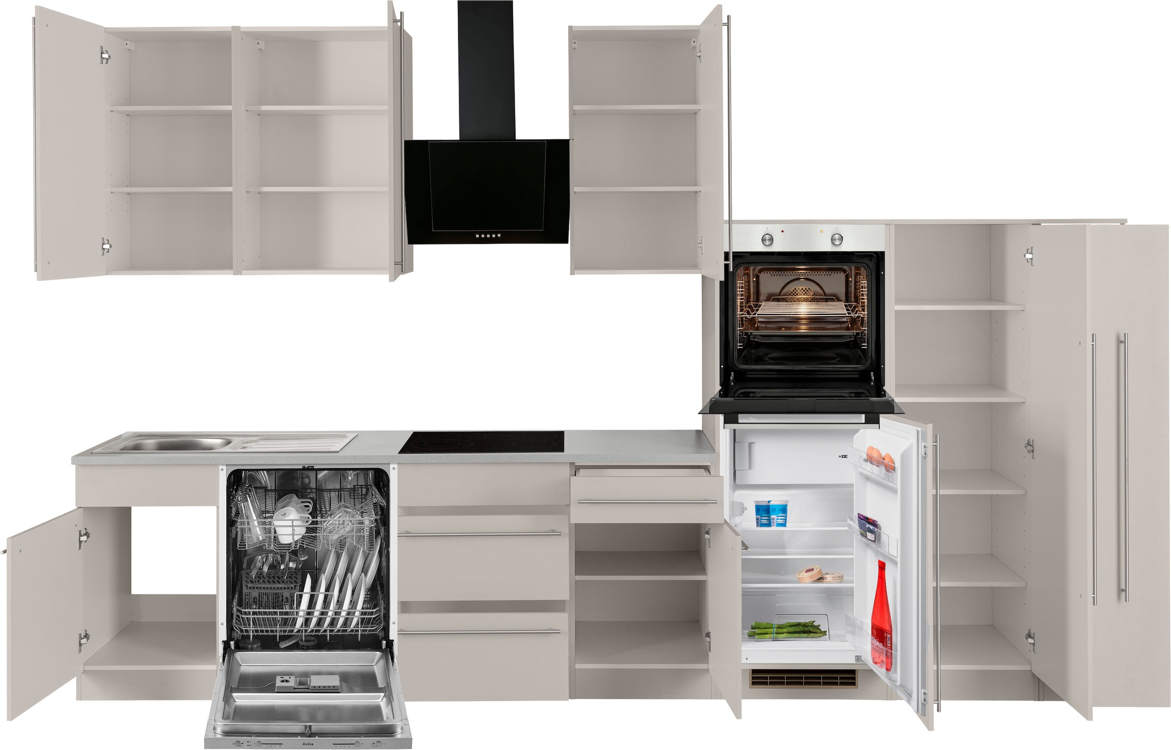 ❤ wiho Küchen Küchenzeile ohne Shop im »Chicago«, kaufen E-Geräte, 360 Breite cm Jelmoli-Online