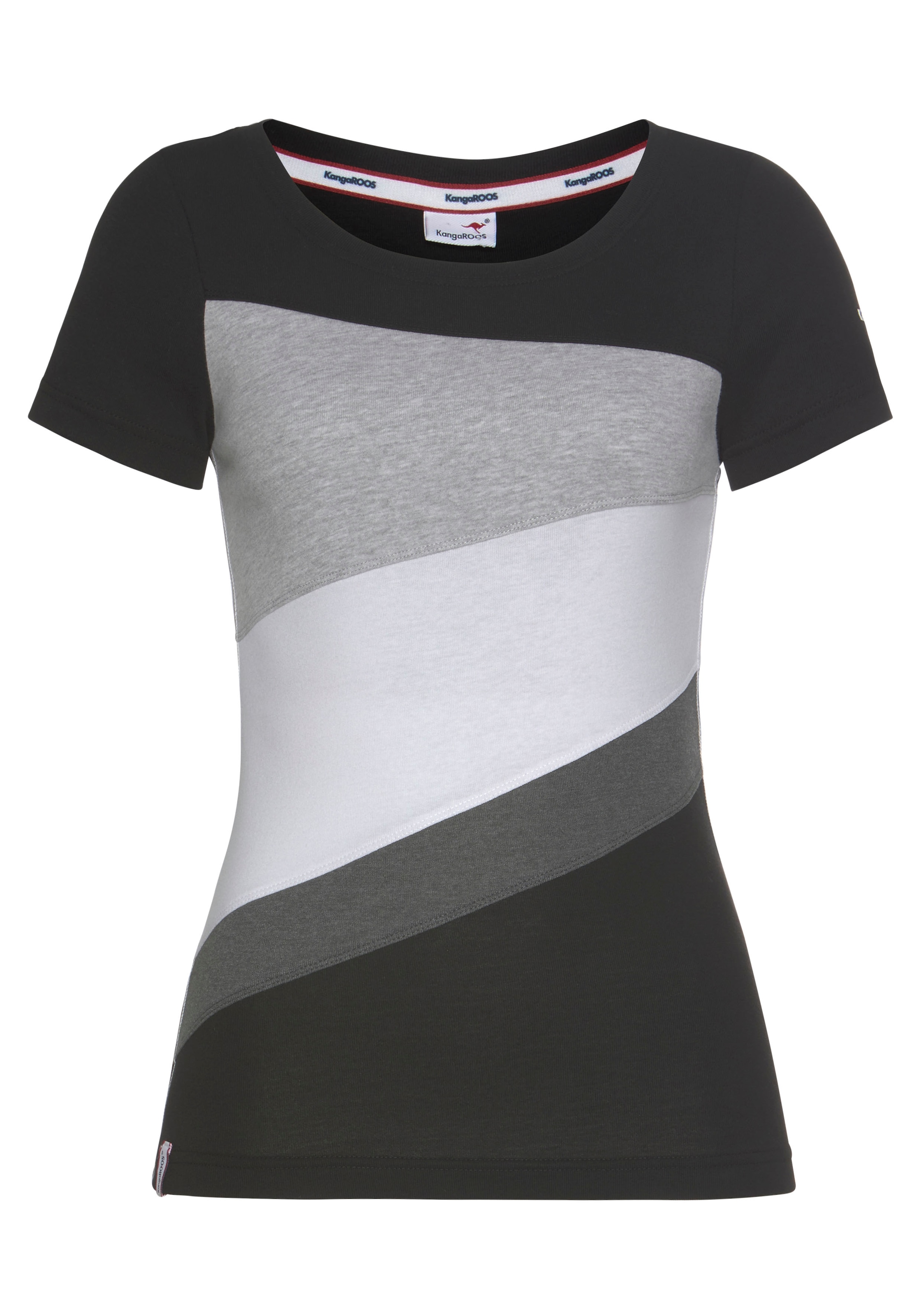 Schweiz online mit T-Shirt, bei Colorblocking-Design Jelmoli-Versand shoppen KangaROOS