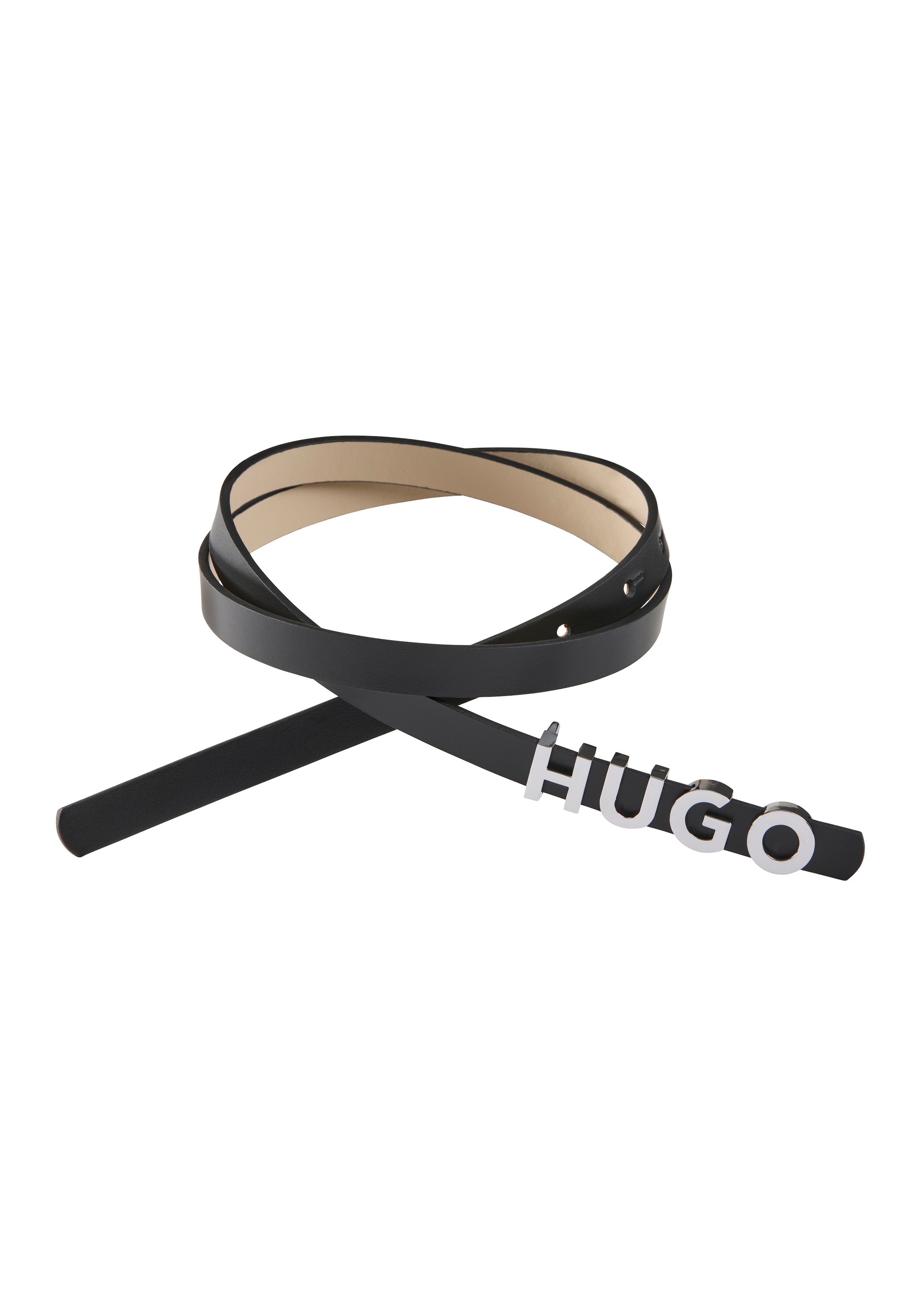 HUGO Ledergürtel »Zula Belt 1,5cm«, Verschluss im HUGO Schriftzug