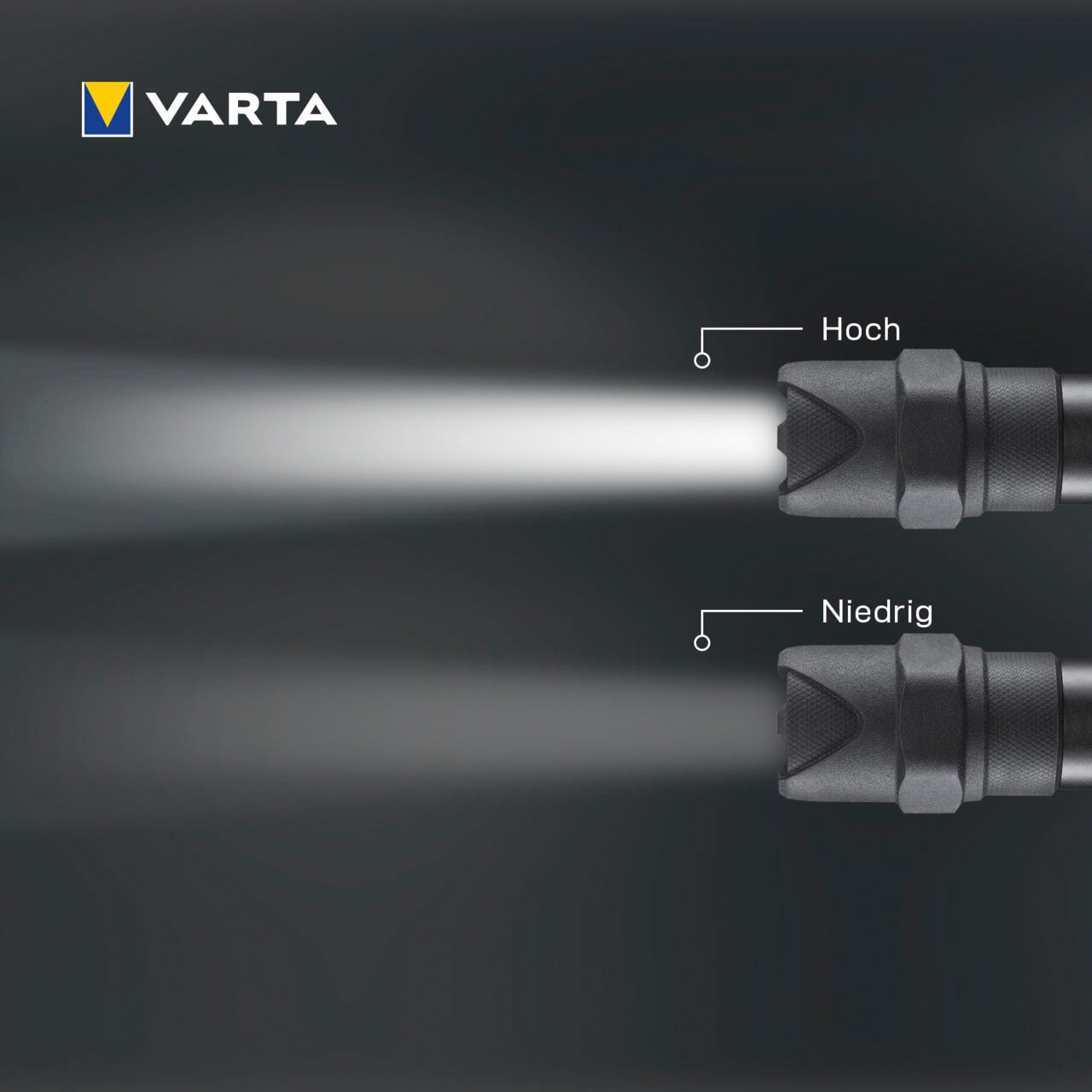 VARTA Taschenlampe »Indestructible F20 Pro 6 Watt LED«, wasser- und staubdicht, stossabsorbierend, eloxiertes Aluminium Gehäuse