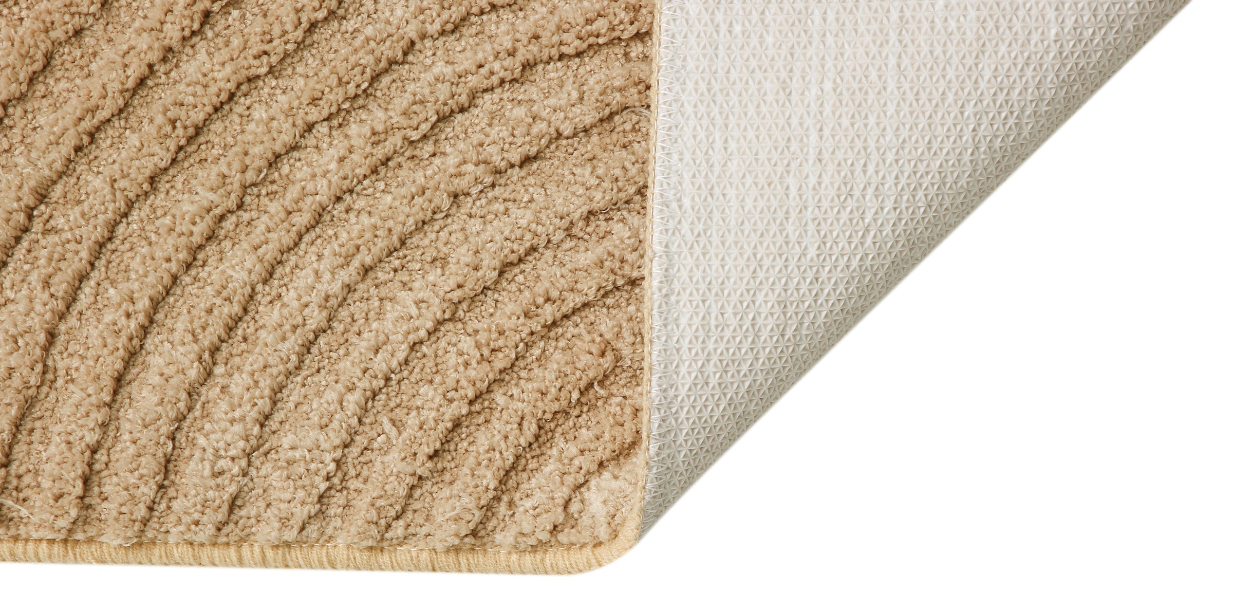 my home Badematte »Ognon, Scandi, Boho, modernes Muster«, rutschhemmend beschichtet, fussbodenheizungsgeeignet-schnell trocknend-strapazierfähig, Badteppich, Uni Farben, Hoch-Tief-Effekt