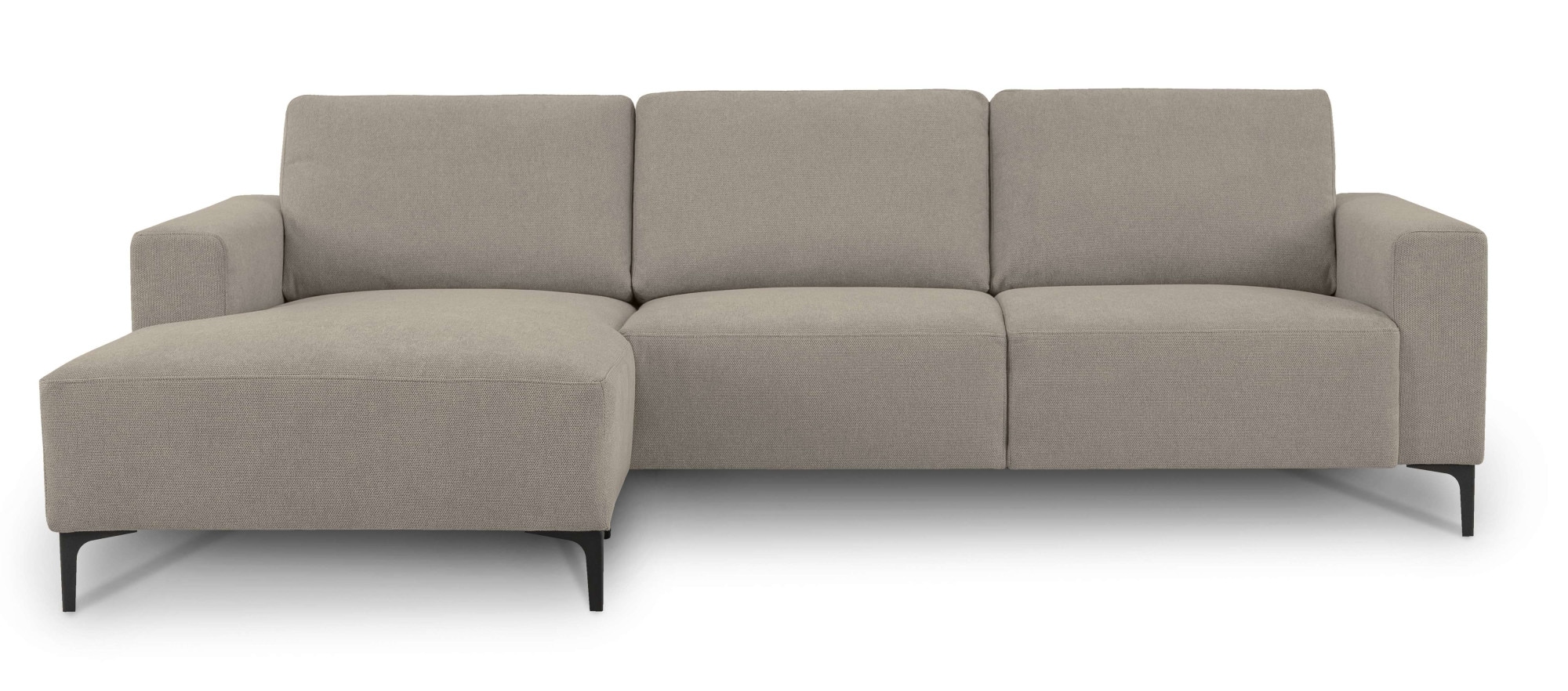 Home affaire Ecksofa »Tournon, L-Form, Breite 262 cm, Webstoff, Chenille«, Designsofa im nordischen Stil, Wellenunterfederung, Metallfüsse