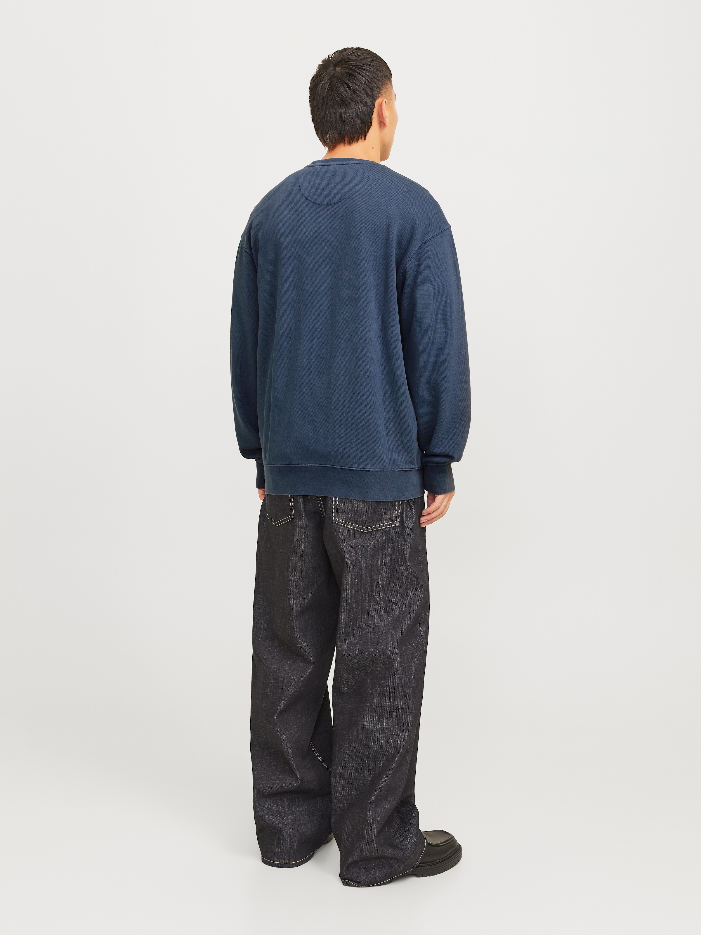 Jack & Jones Sweatshirt »JJECHARGE FADED SWEAT CREW NECK NOOS«, mit Rippbündchen