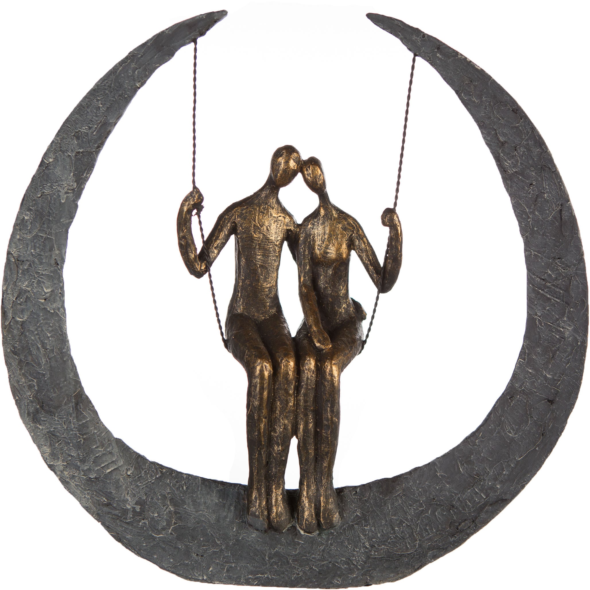 kaufen Gilde online Casablanca Polyresin bronzefarben/grau, by Jelmoli-Versand Dekofigur »Skulptur bronzefarben/grau«, Swing, |