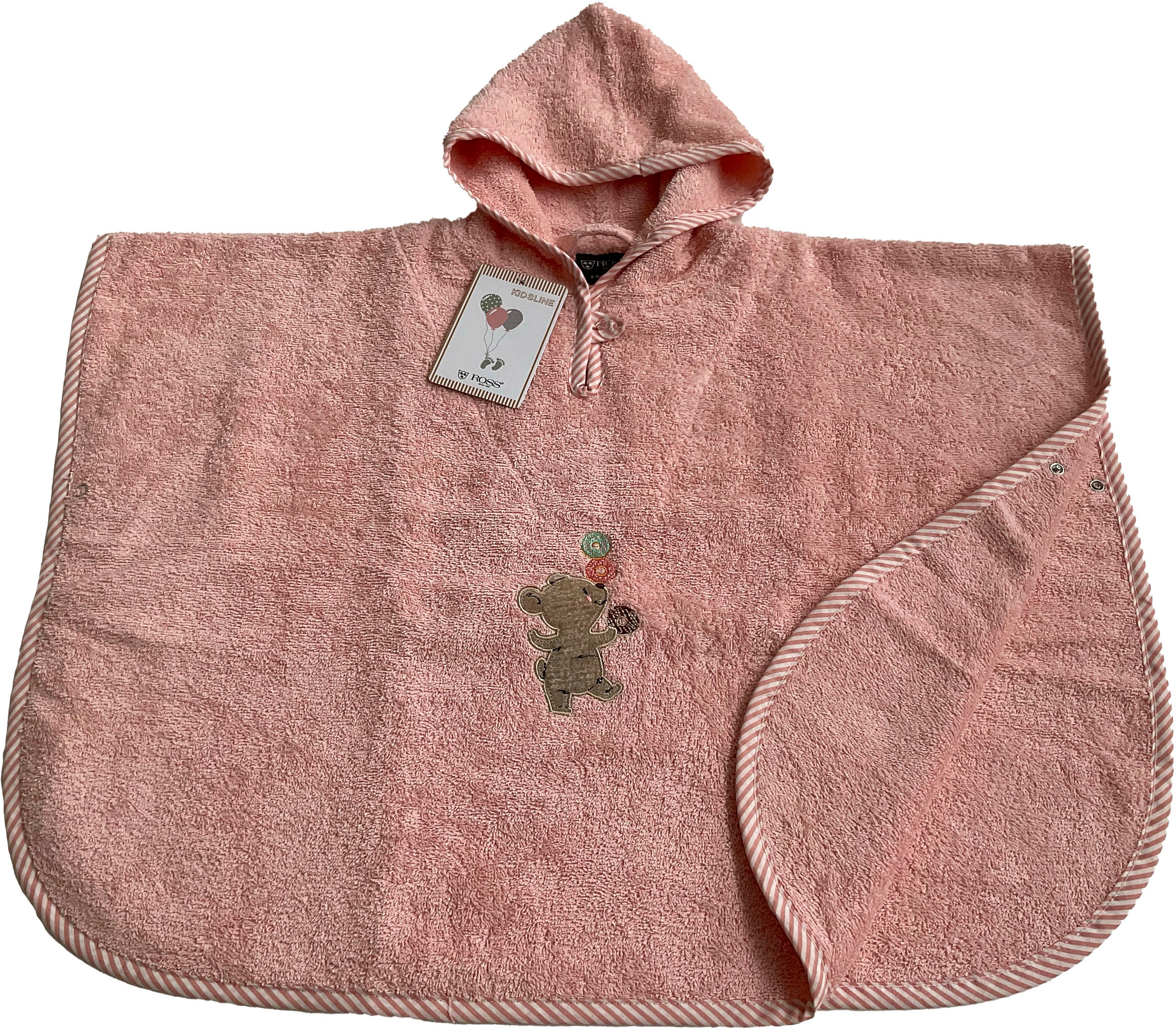 ROSS Badeponcho »KIDSLINE«, (1 St.), 100 % Baumwolle