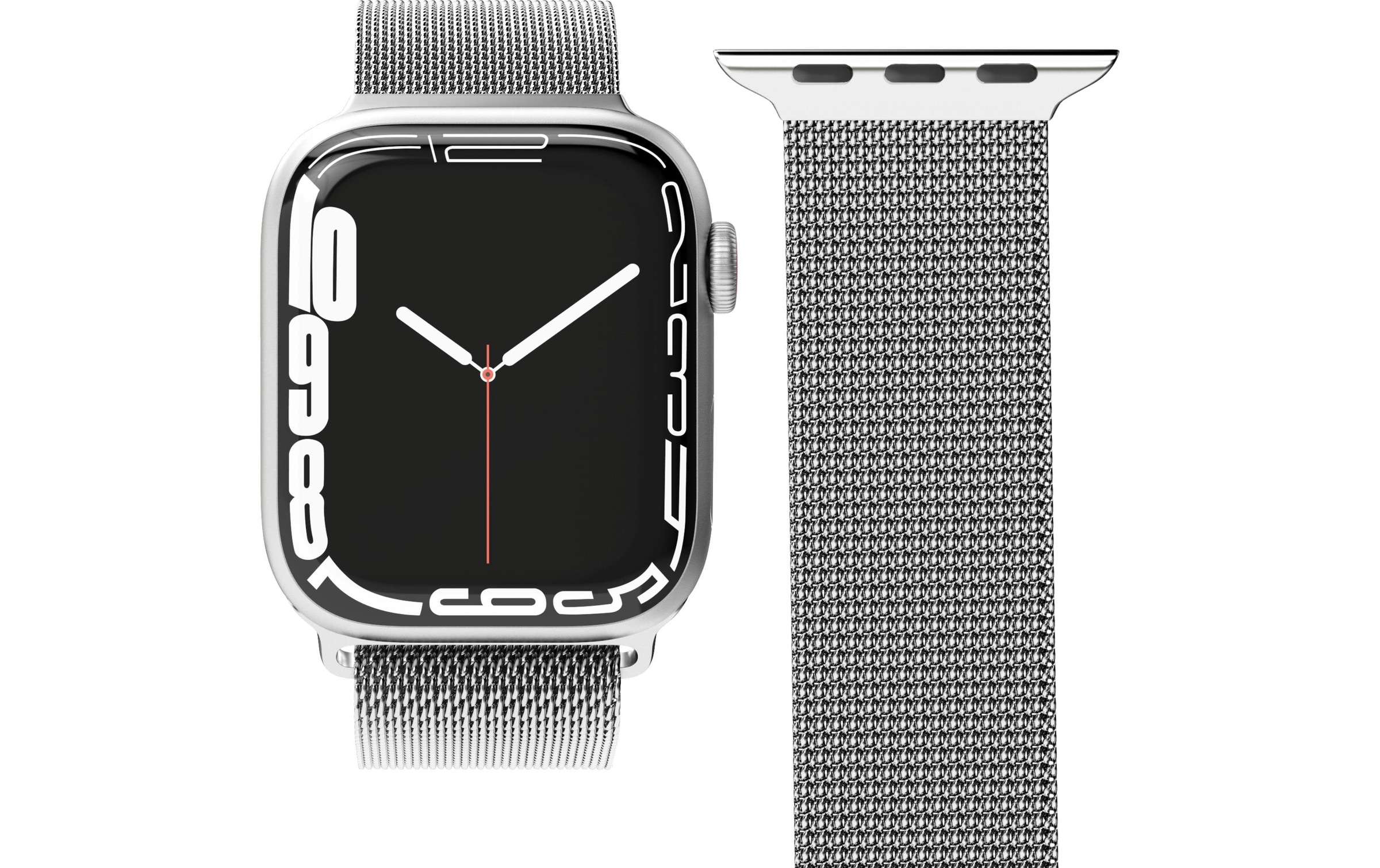 VONMÄHLEN Uhrenarmband »Milanese Loop Apple Watch 38/40/41 mm Silver«