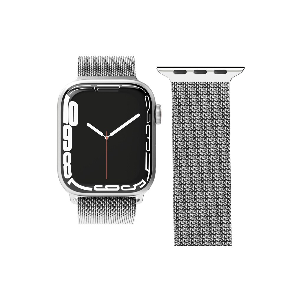 VONMÄHLEN Uhrenarmband »Milanese Loop Apple Watch 38/40/41 mm Silver«