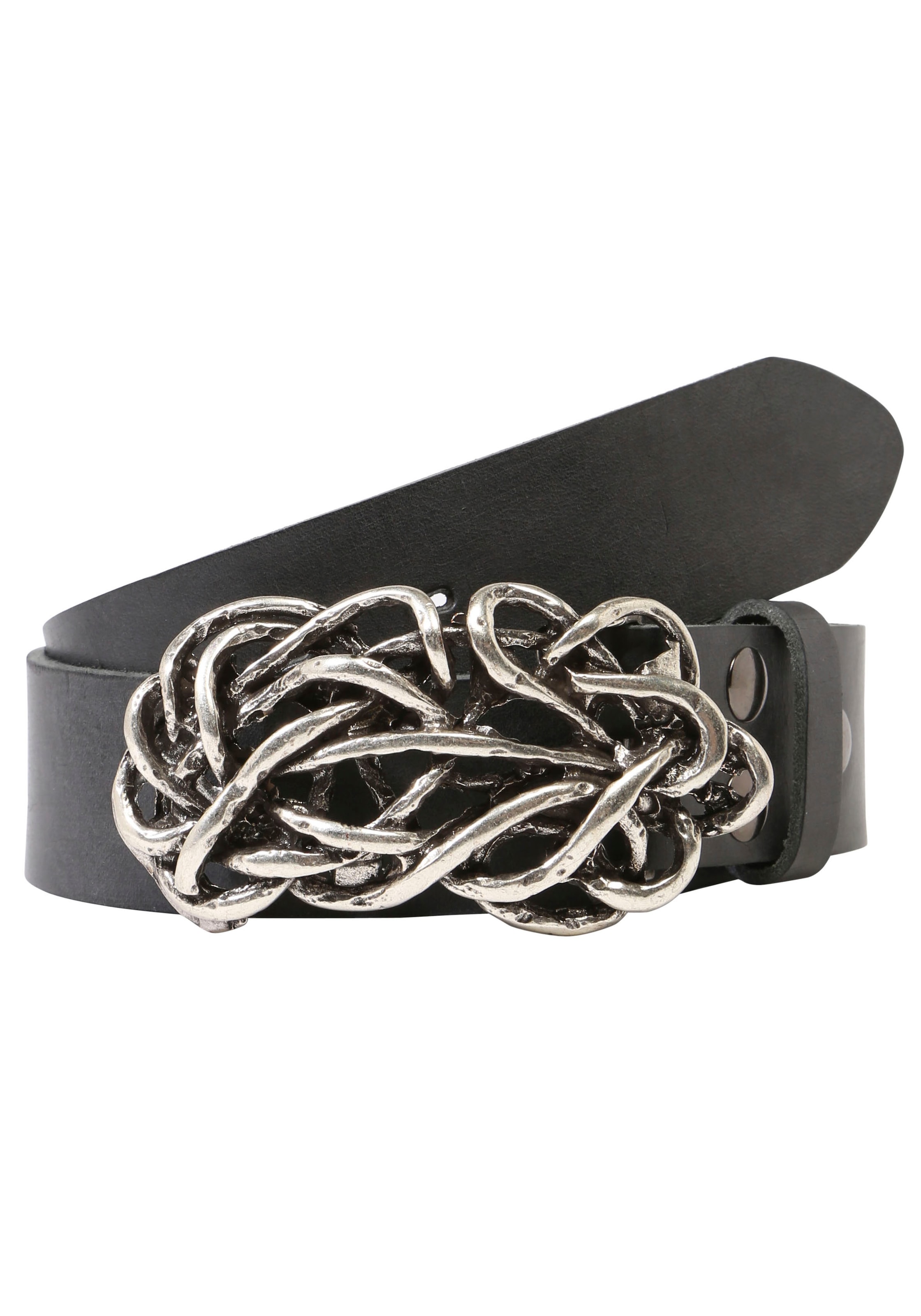 Rettungsring Gürtel Ledergürtel, mit austauschbarer Schliesse »Strohknoten«