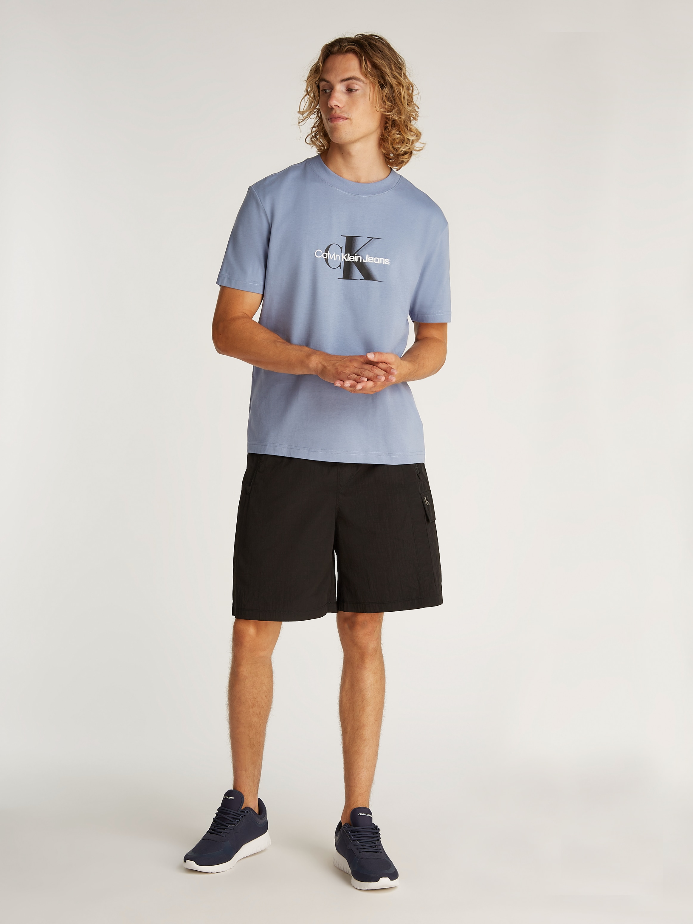 Calvin Klein Jeans T-Shirt »MONOLOGO SHIFT TEE«, mit grossem Logodruck