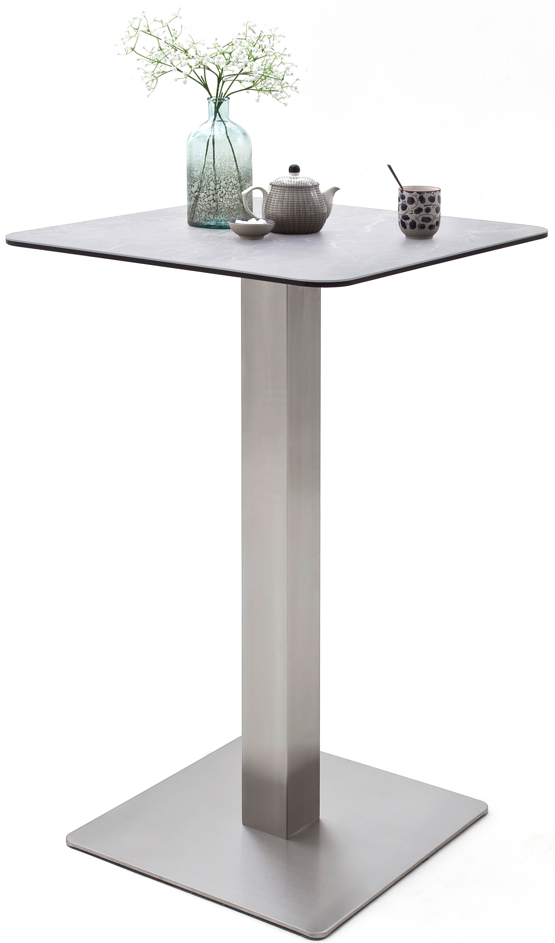 MCA furniture Bartisch »Zarina«, Bartisch online mit Glaskeramik Tischplatte | Edelstahl mit Gestell Jelmoli-Versand kaufen