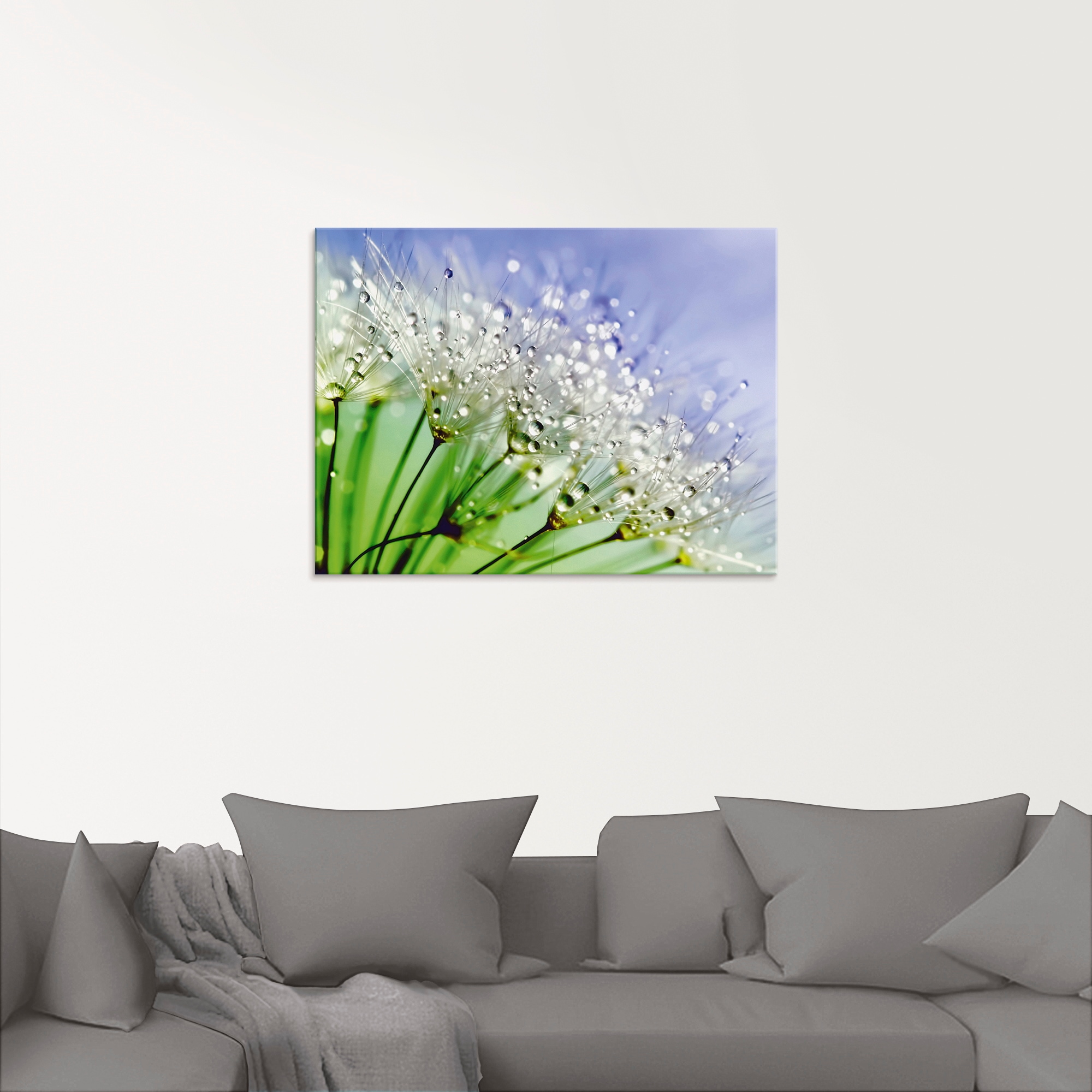 Artland Glasbild »Glitzernde Pusteblume«, Blumen, (1 St.), in verschiedenen Grössen