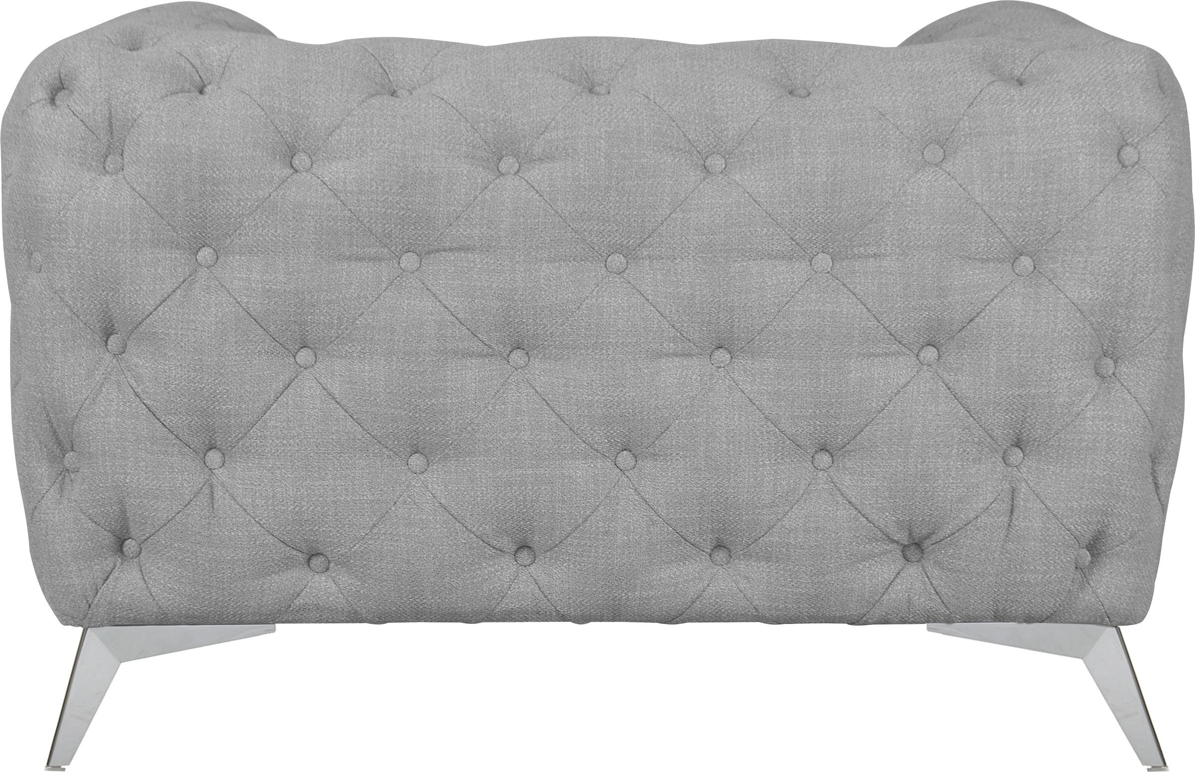 Leonique Chesterfield-Sessel »Glynis Sessel«, aufwändige Knopfheftung, moderne Chesterfield Optik, Fussfarbe wählbar