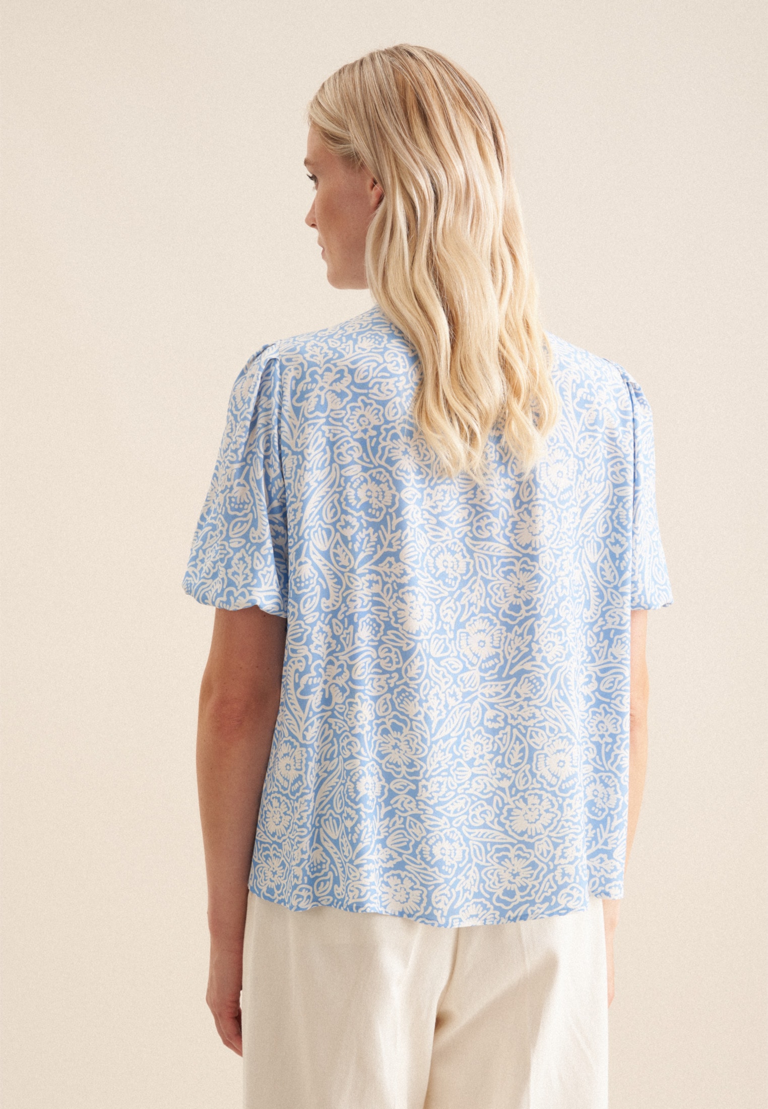 seidensticker Shirtbluse »Schwarze Rose«, 1/2 Rundhals Floral