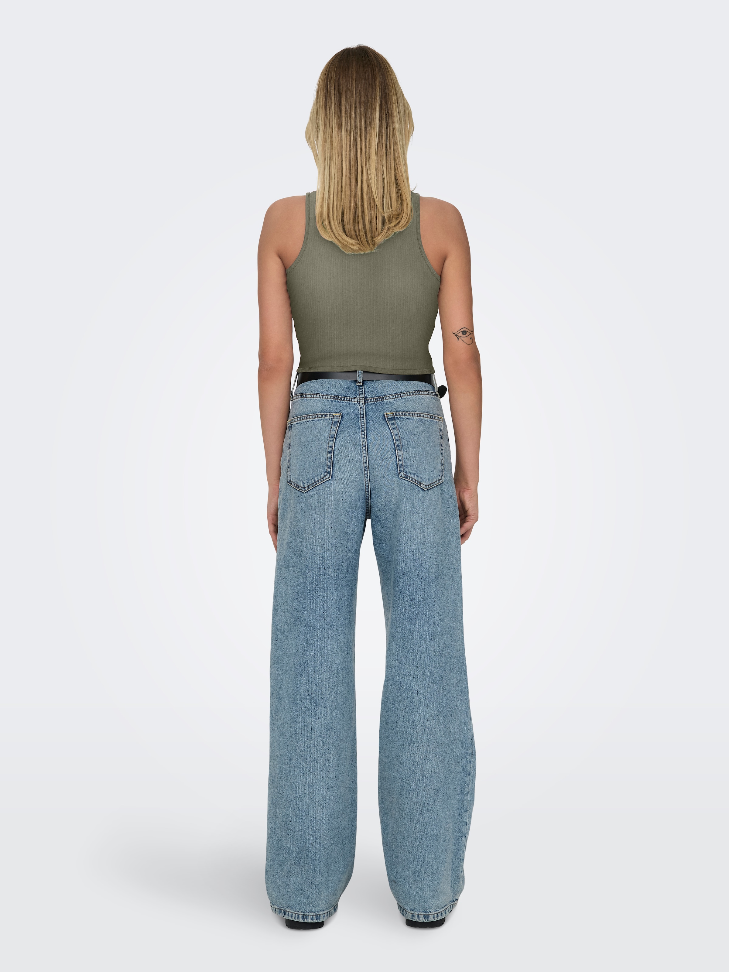 ONLY Crop-Top »ONLBELIA S/L CROP TOP CS JRS 2PACK«, (Packung, 2 tlg.)