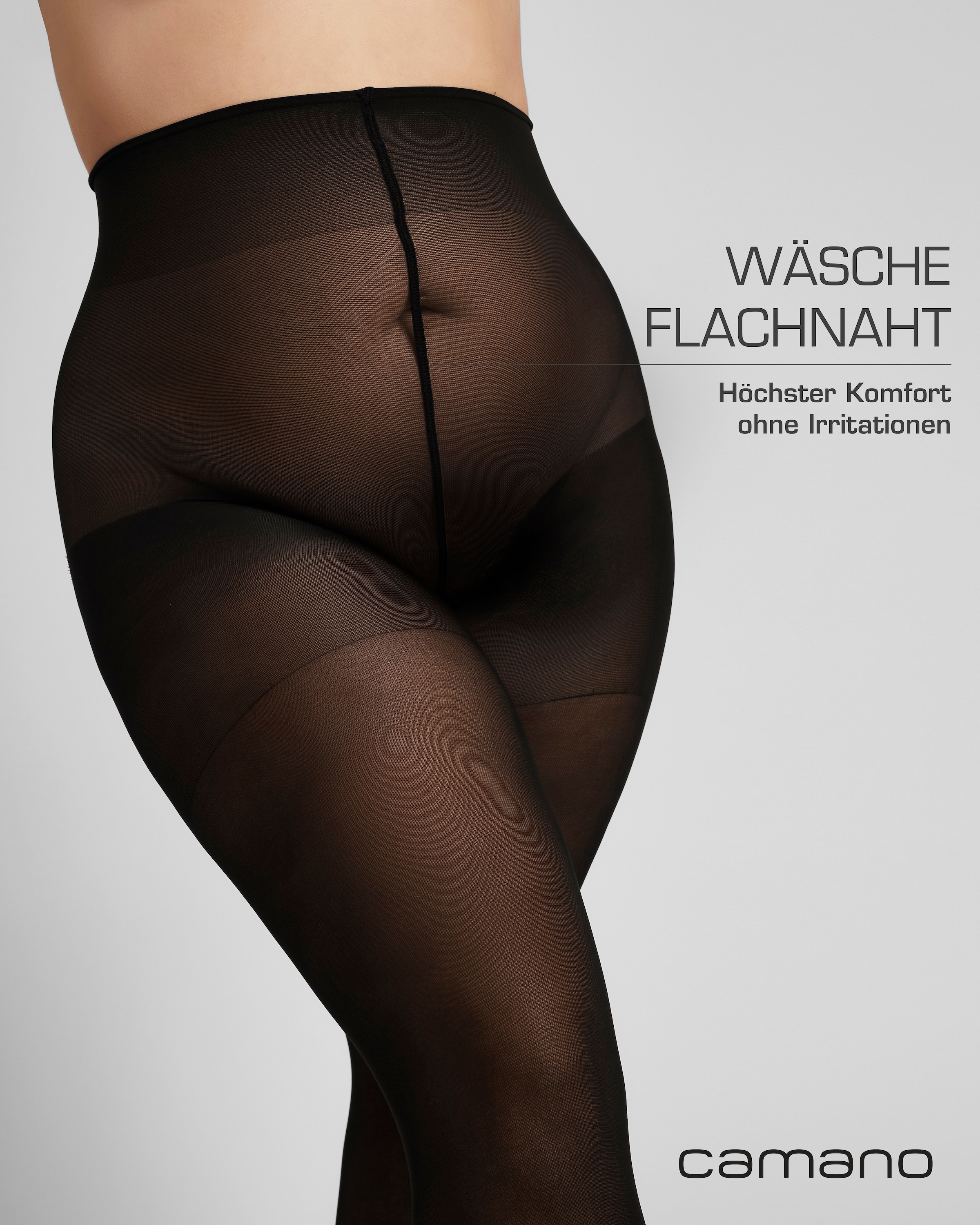 Camano Feinstrumpfhose »fine curvy«, mit grossen Grössen