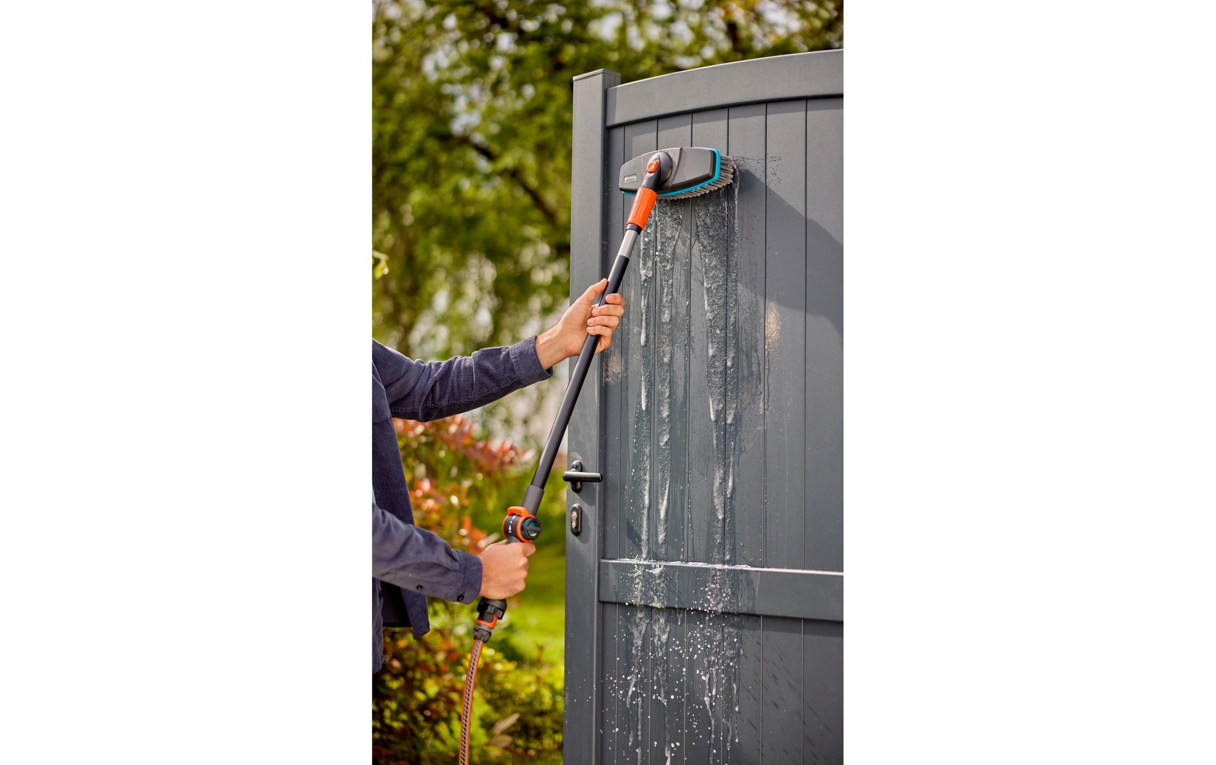 GARDENA Gartenpflege-Set »Wasch-Set mit Stiel soft«