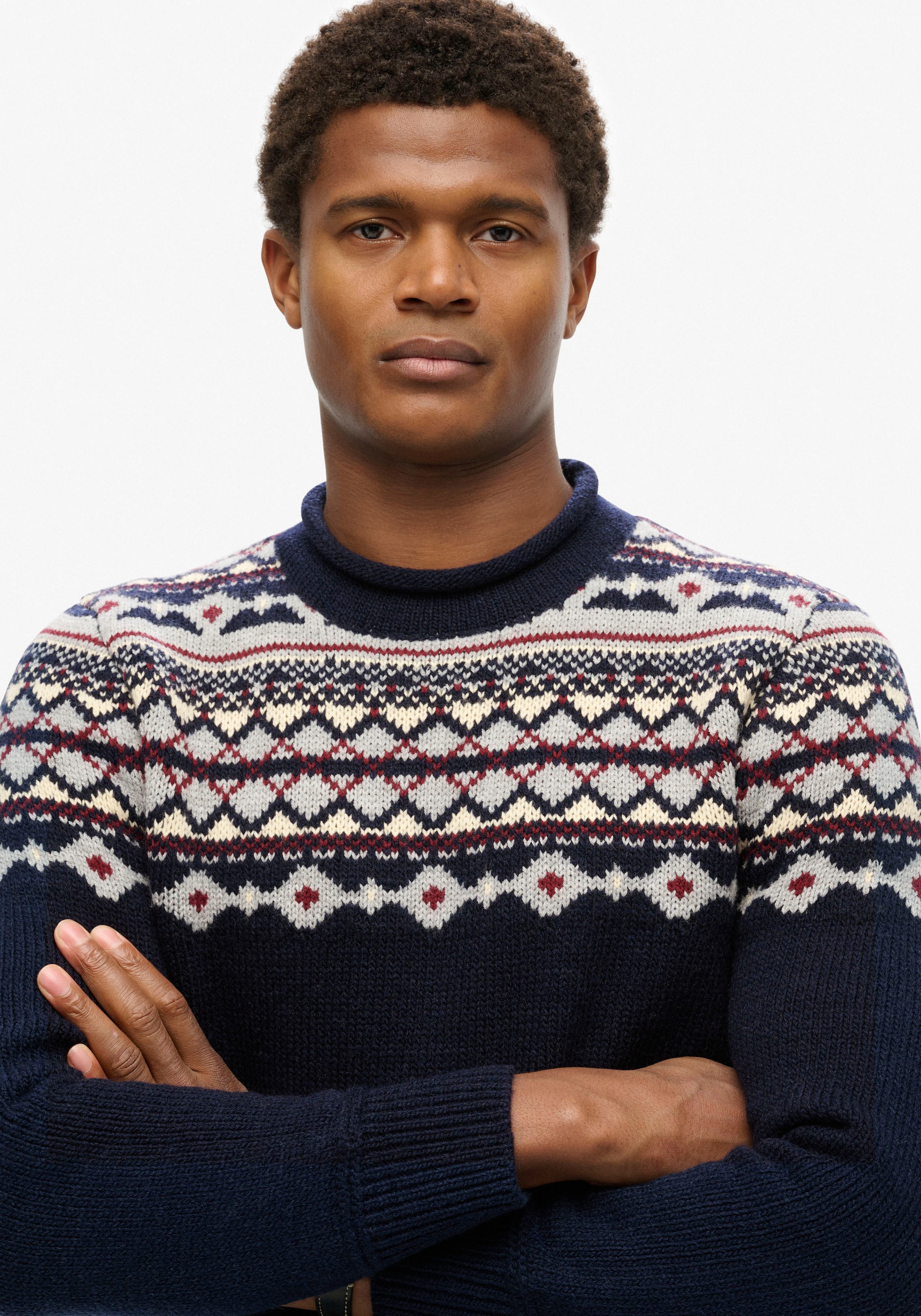 Superdry Rundhalspullover »FAIRISLE KNIT CREW JUMPER«